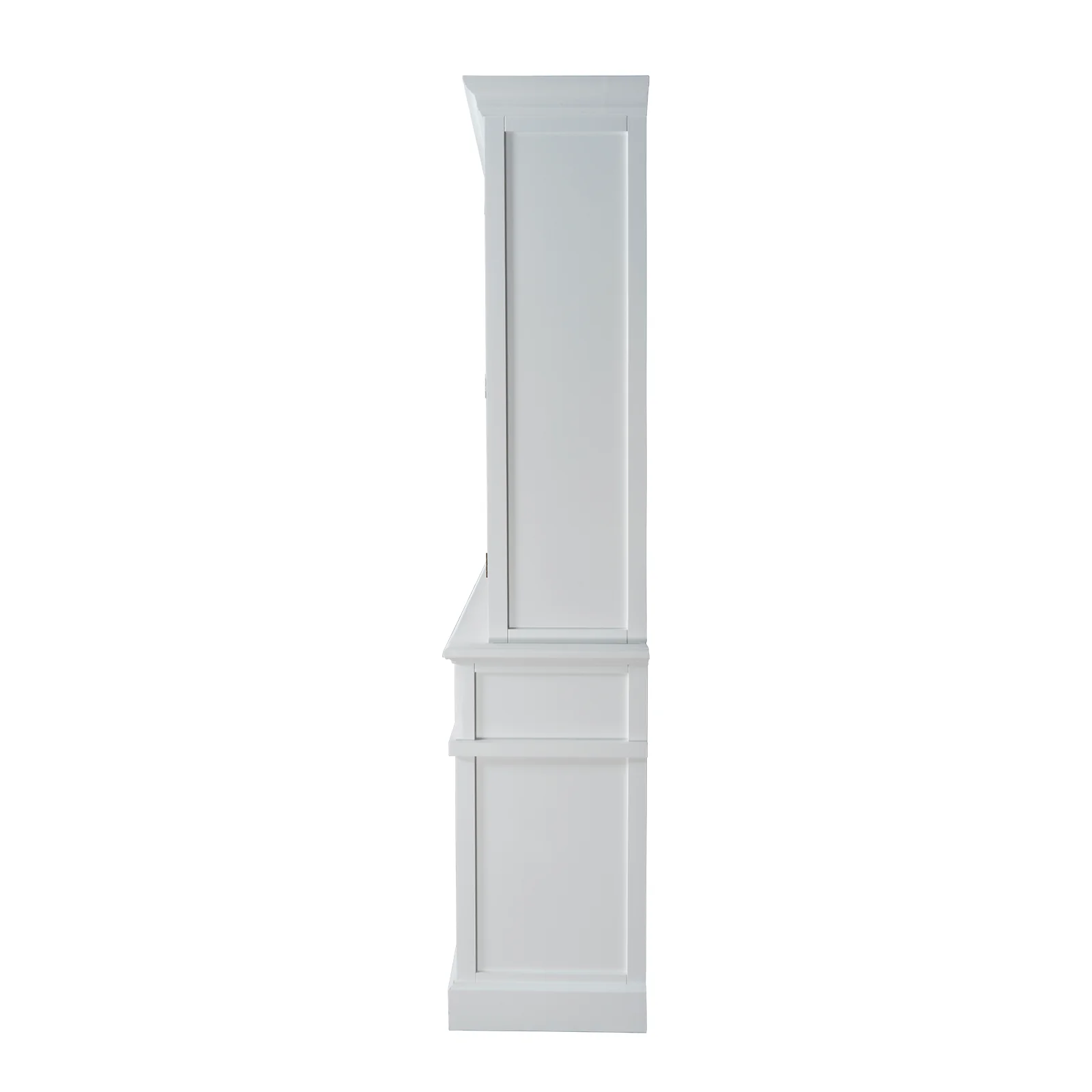 Hamptons Coastal Seaside Glass Hutch Cabinet and Buffet - Image 5