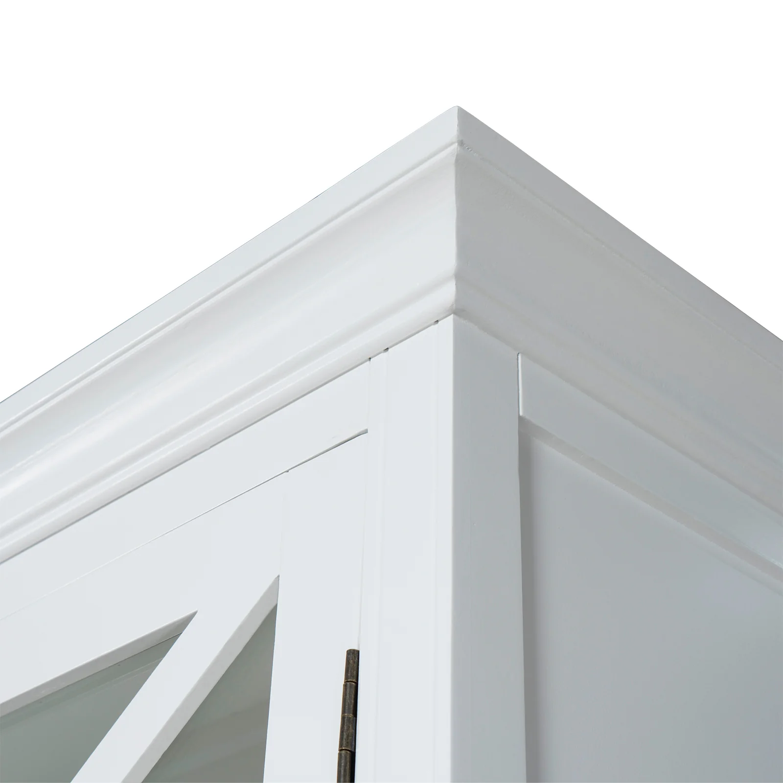 Hamptons Coastal Seaside Glass Hutch Cabinet and Buffet - Image 6