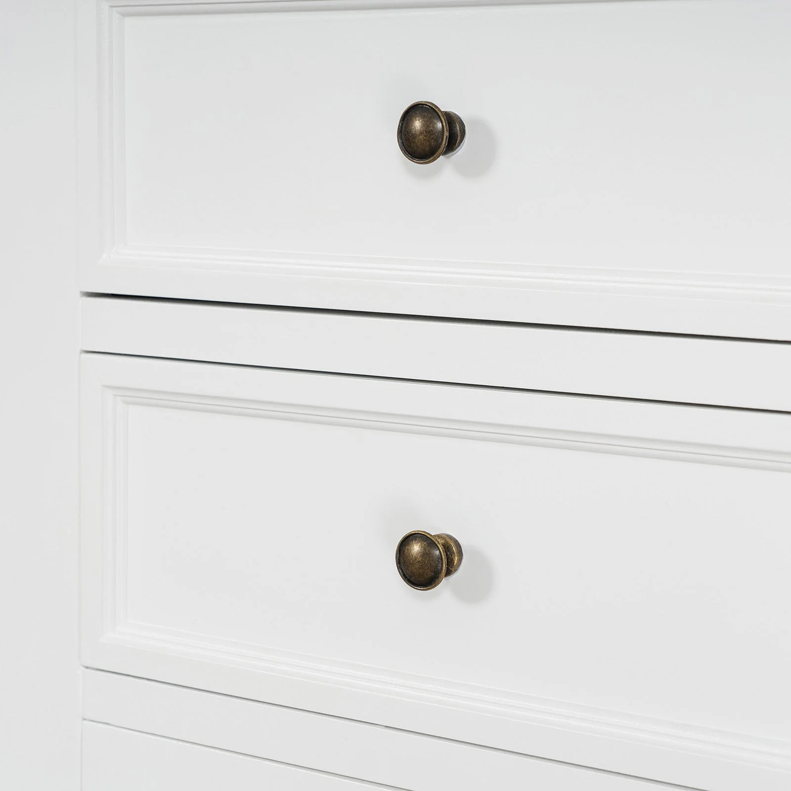 Hamptons Coastal Tall Glass Door 2 Drawer Cabinet - Image 10