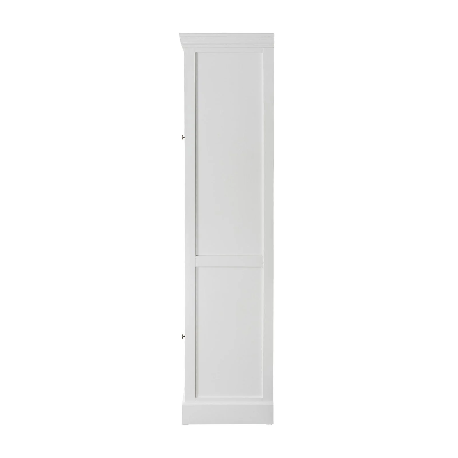 Hamptons Coastal Tall Glass Door 2 Drawer Cabinet - Image 6