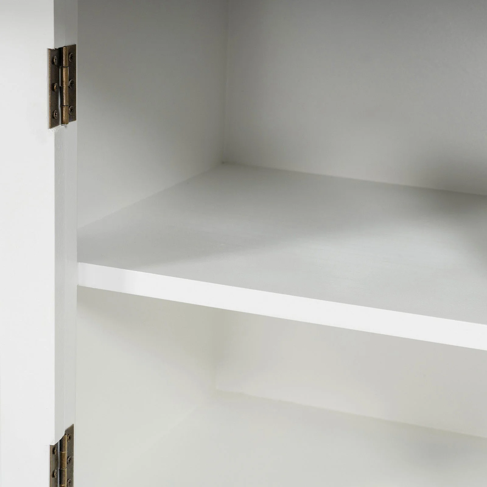 Hamptons Coastal Tall Glass Door 2 Drawer Cabinet - Image 9