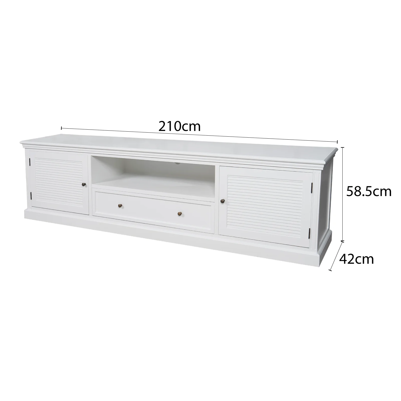Hamptons Coastal TV Entertainment Unit - Image 11