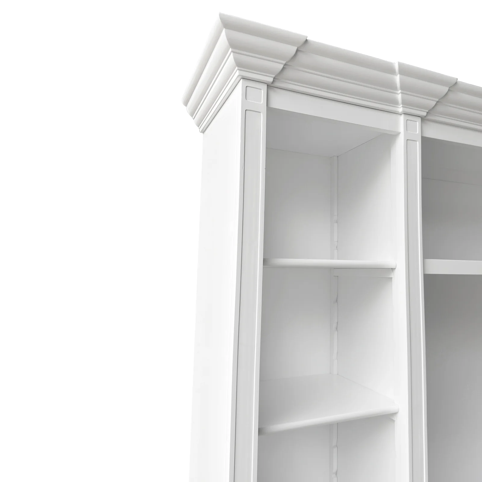 Hamptons Coastal White Entertainment Unit Cabinet with Optional Solid Hardwood Upgrade - Image 10