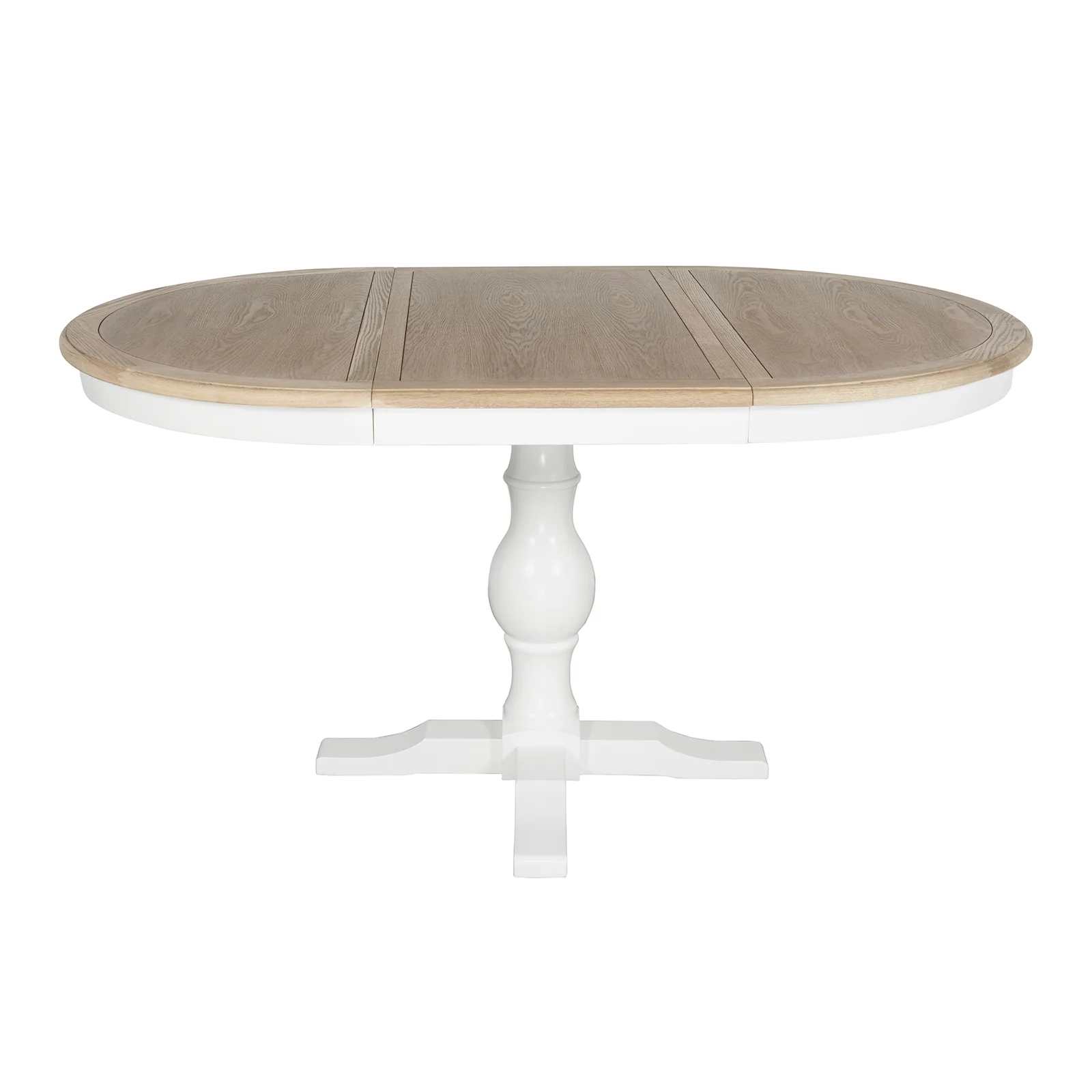 Hamptons/French Provincial Extendable Pedestal Round 100-150cm Extendable Dining Table - Image 12