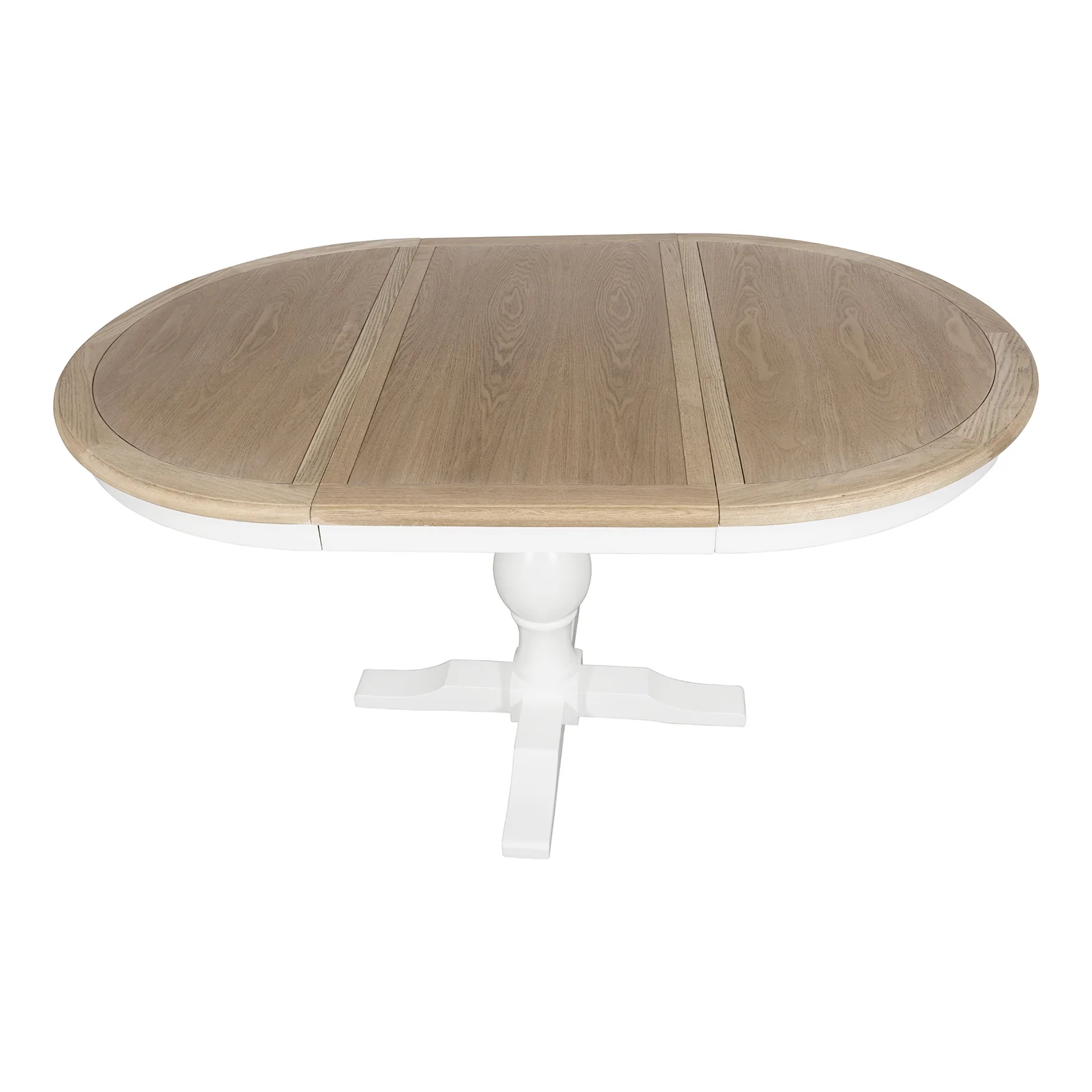 Hamptons/French Provincial Extendable Pedestal Round 100-150cm Extendable Dining Table - Image 13