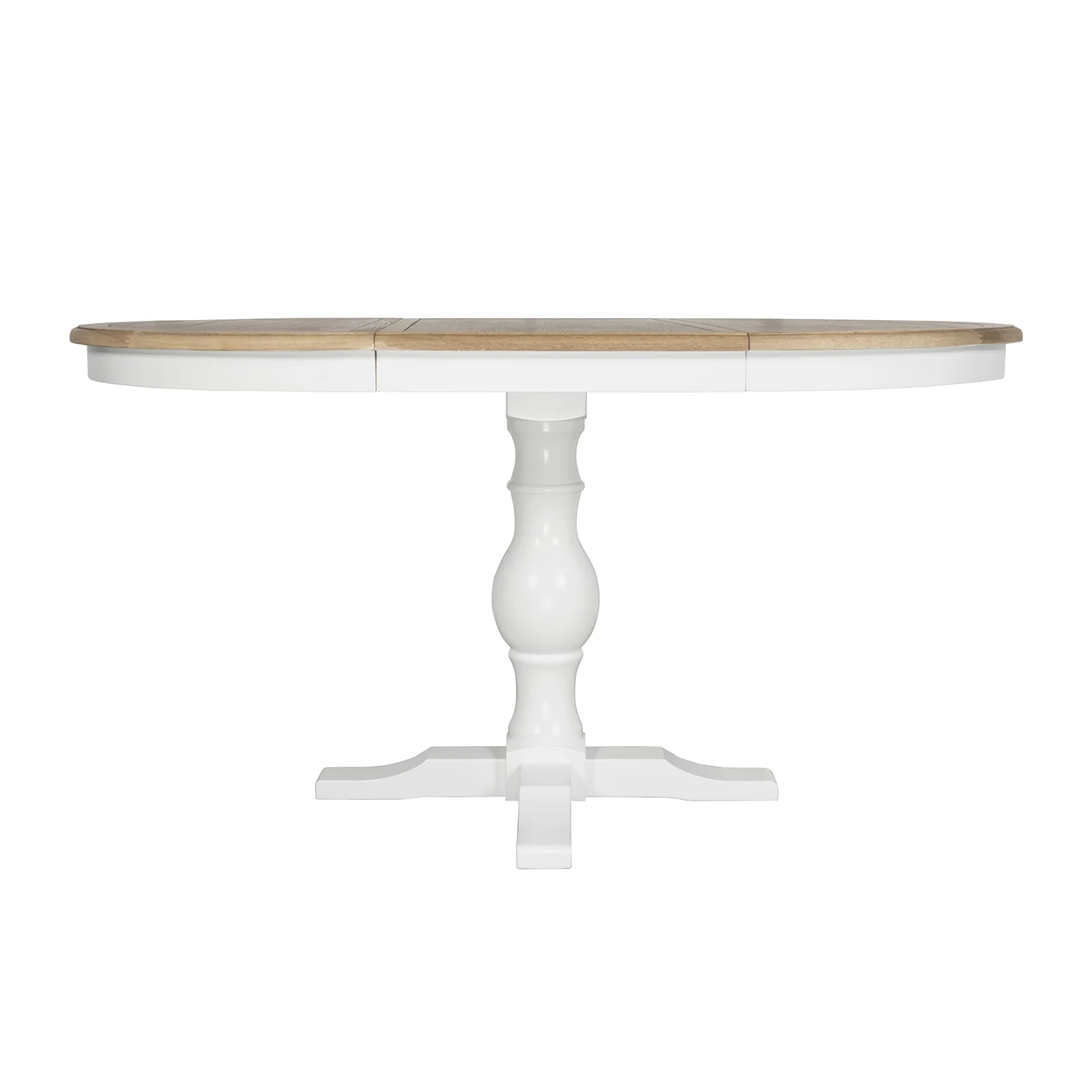 Hamptons/French Provincial Extendable Pedestal Round 100-150cm Extendable Dining Table - Image 15