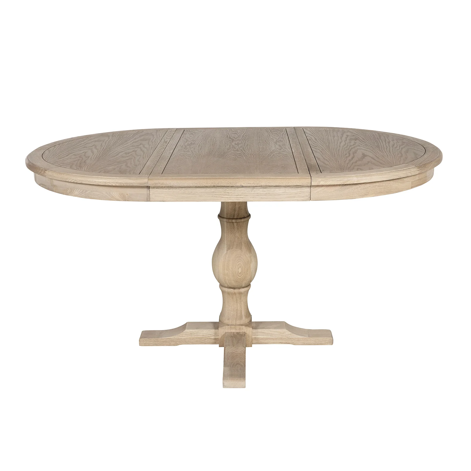 Hamptons/French Provincial Extendable Pedestal Round 100-150cm Extendable Dining Table - Image 29