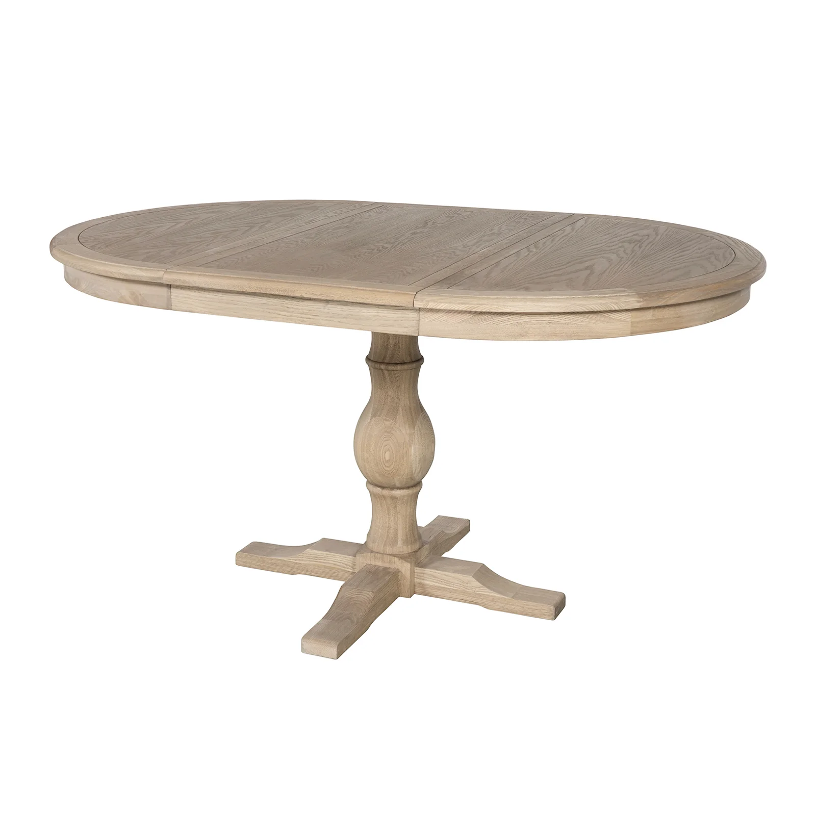 Hamptons/French Provincial Extendable Pedestal Round 100-150cm Extendable Dining Table - Image 30