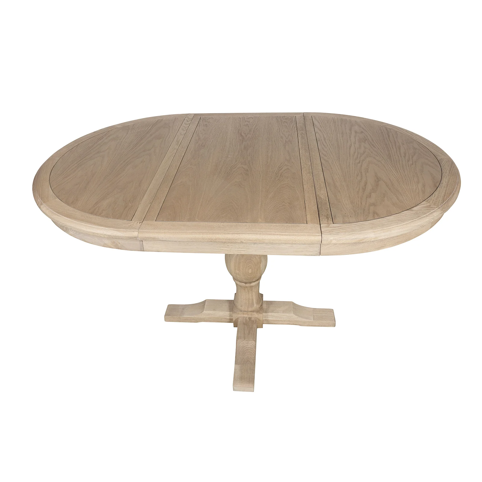 Hamptons/French Provincial Extendable Pedestal Round 100-150cm Extendable Dining Table - Image 31