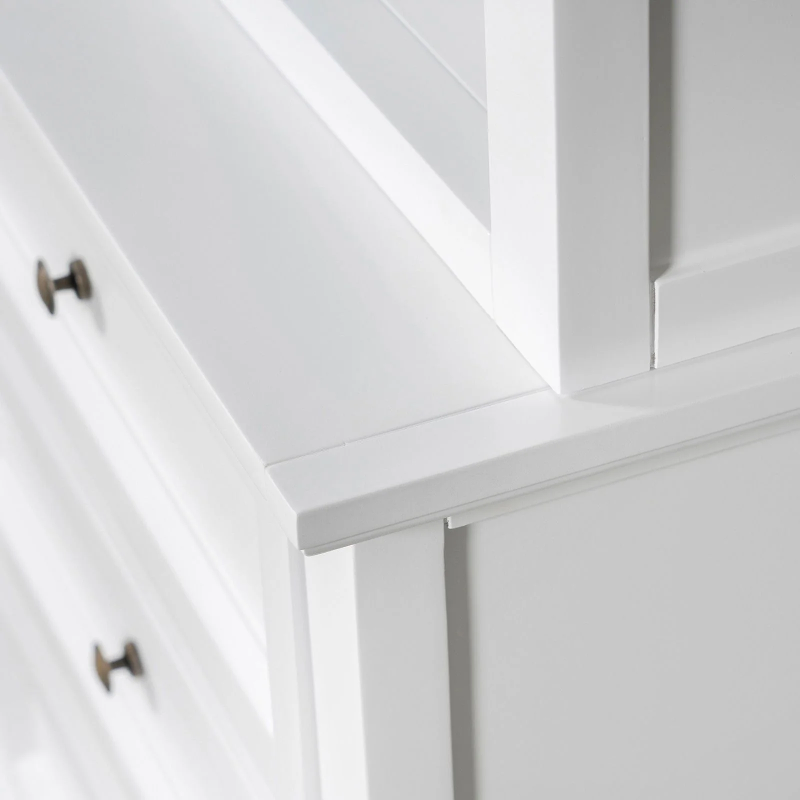 Hamptons Halifax 2 Glass Door 6 Drawer Kitchen Cabinet - Image 14