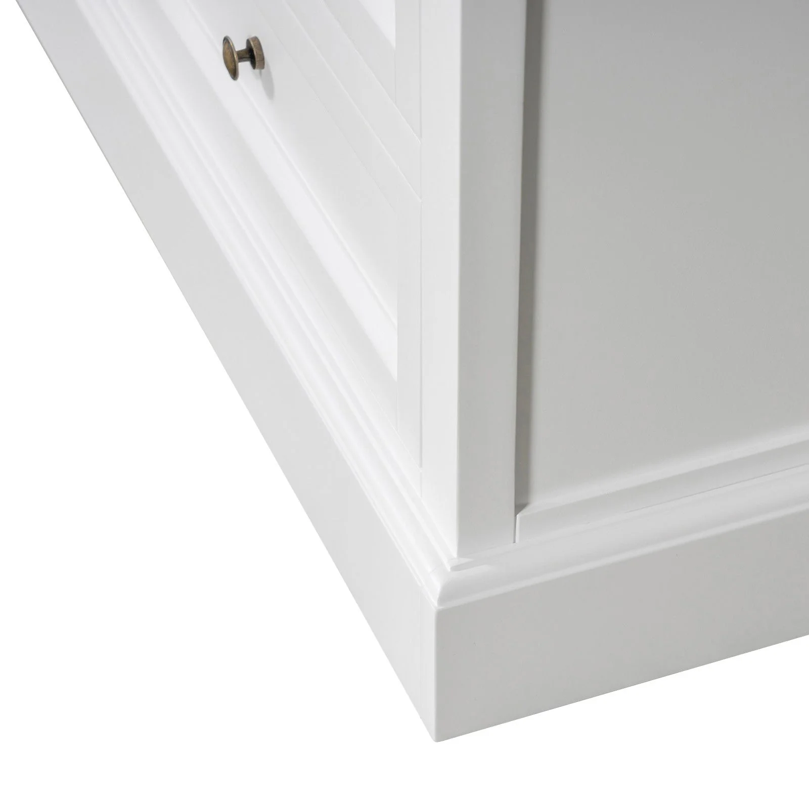 Hamptons Halifax 2 Glass Door 6 Drawer Kitchen Cabinet - Image 18
