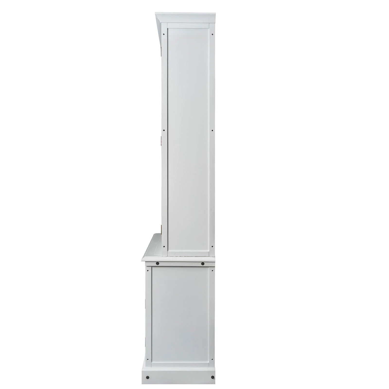 Hampton Halifax 2 Glass Door Hutch Display and Buffet Cabinet Bookcase Cupboard - Image 14