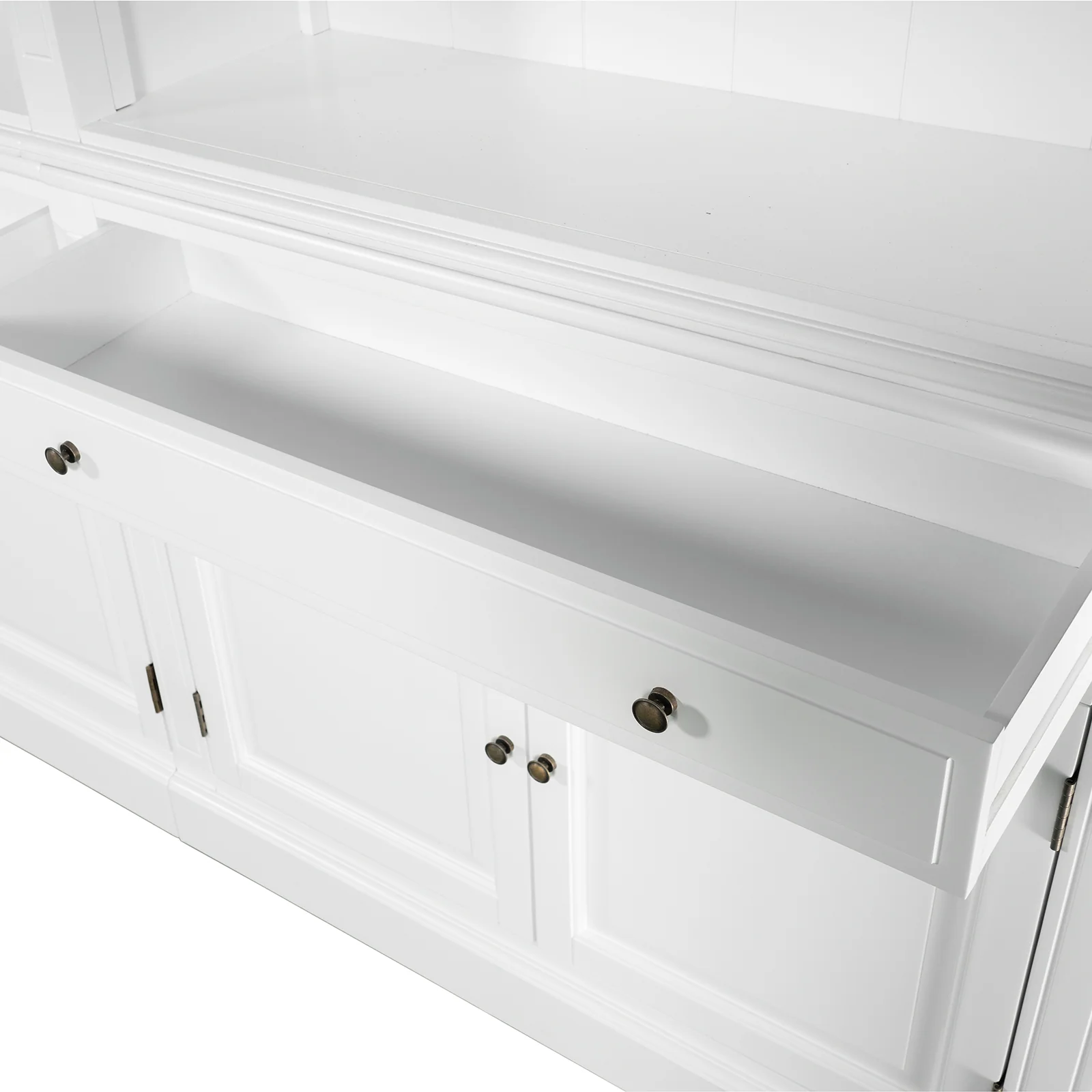 Hamptons Halifax 3 Bay Buffet and Hutch Bookcase with Ladder - Image 19