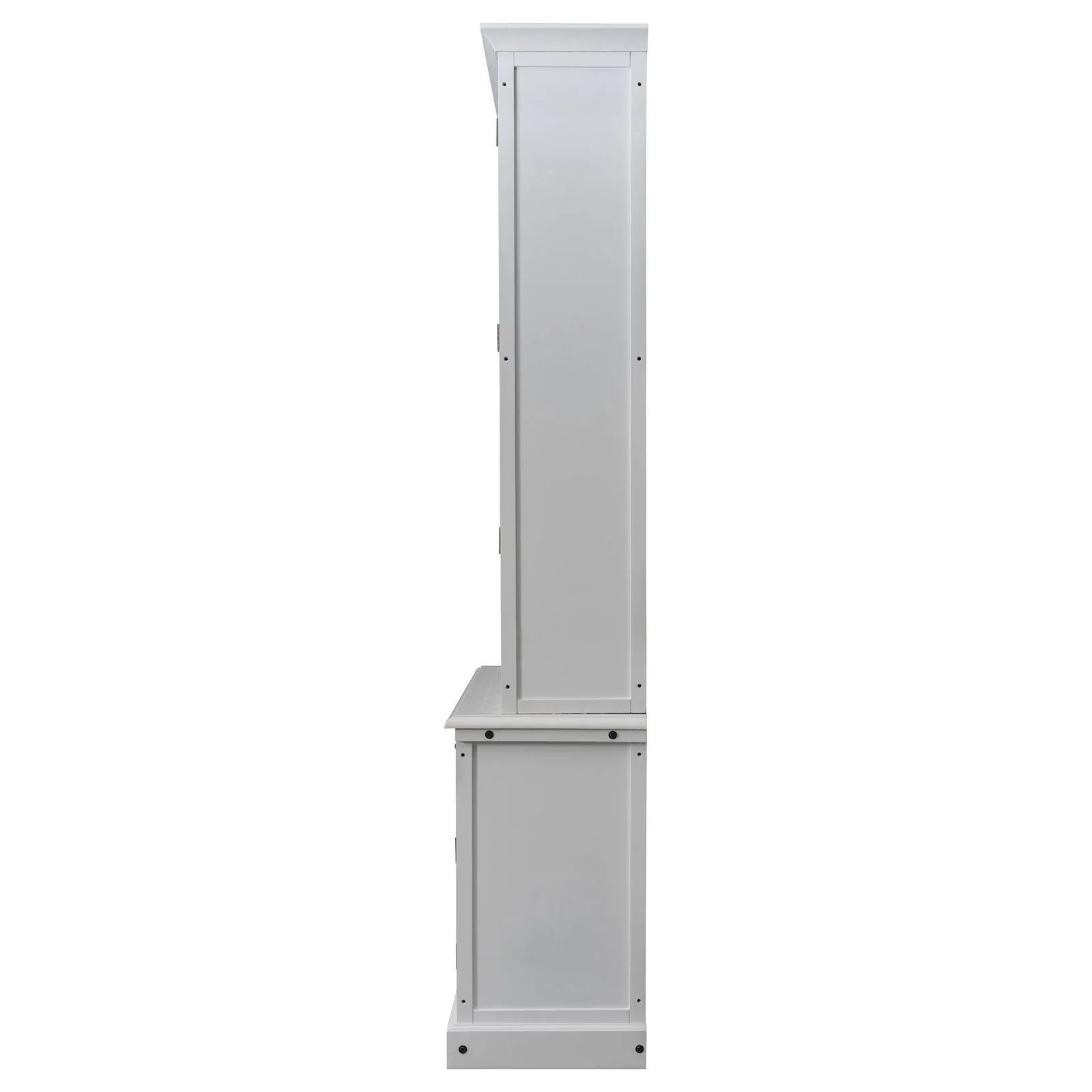 Hamptons Halifax 3 Glass Door Hutch Display Buffet Cabinet Bookcase Cupboard - Image 13