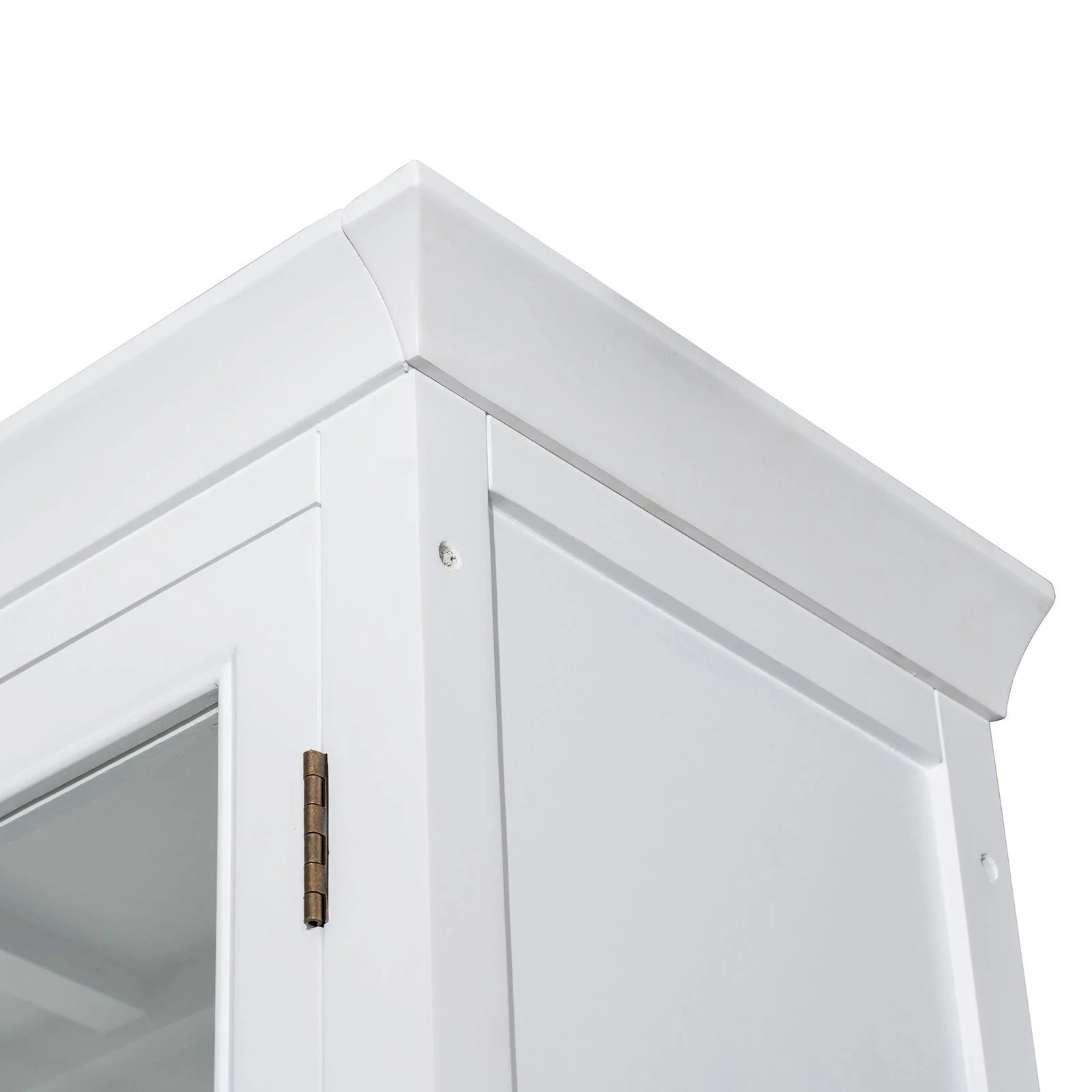 Hamptons Halifax 3 Glass Door Hutch Display Buffet Cabinet Bookcase Cupboard - Image 14