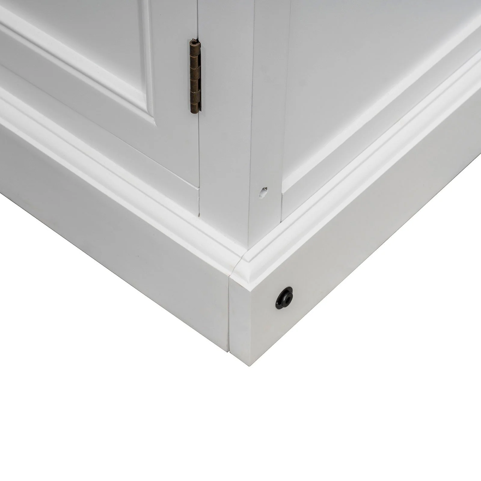 Hamptons Halifax 3 Glass Door Hutch Display Buffet Cabinet Bookcase Cupboard - Image 20
