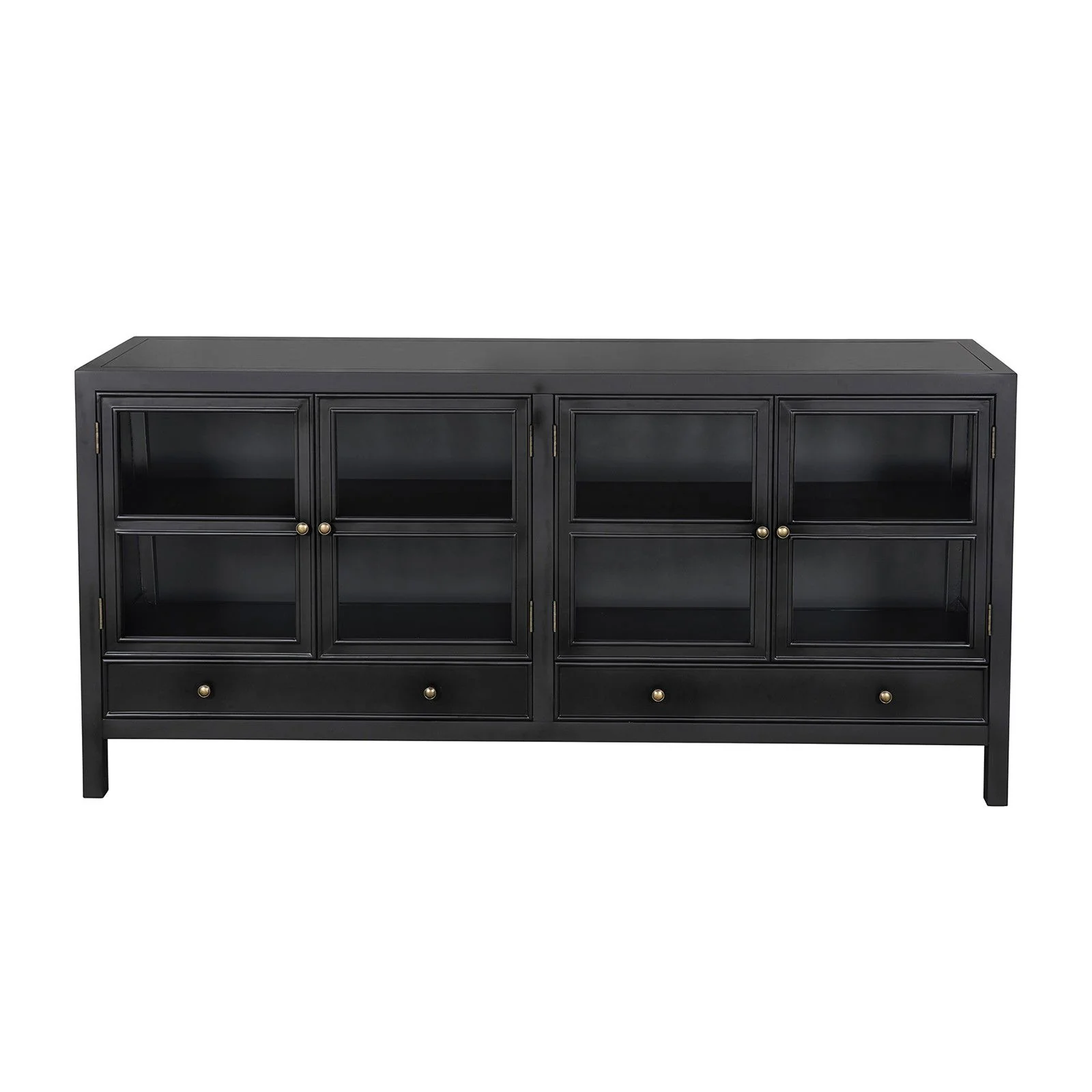Hamptons Halifax 4 Glass Door Buffet Sideboard - Image 18