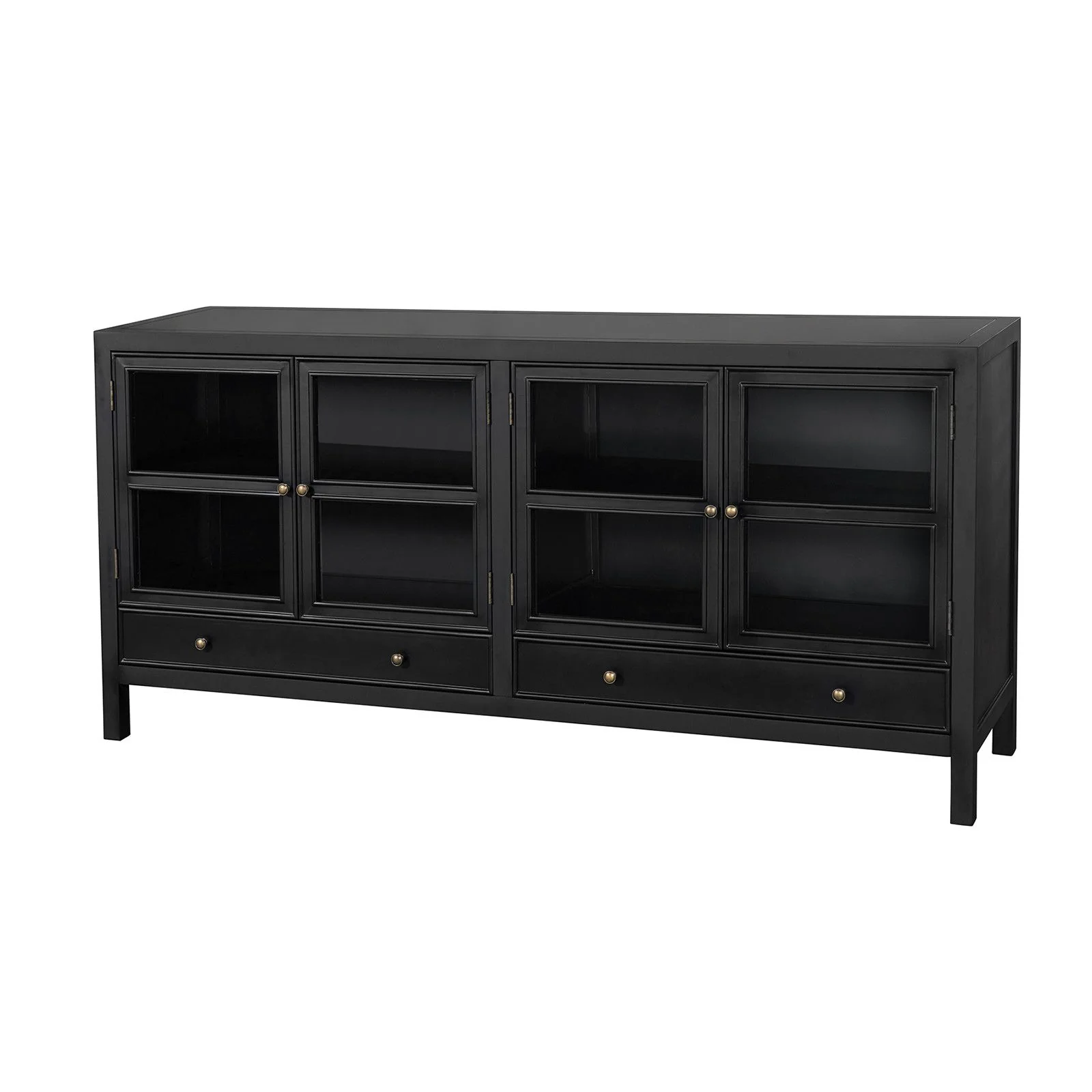 Hamptons Halifax 4 Glass Door Buffet Sideboard - Image 19