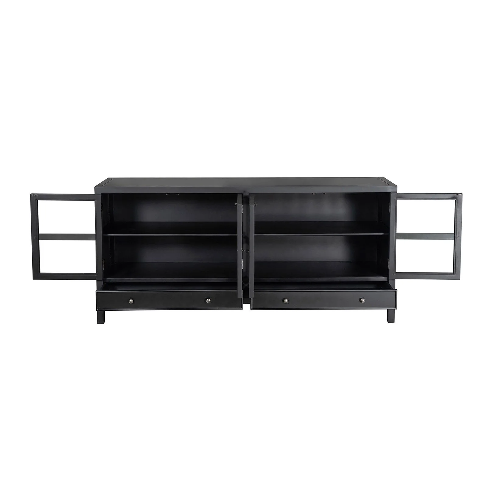 Hamptons Halifax 4 Glass Door Buffet Sideboard - Image 20