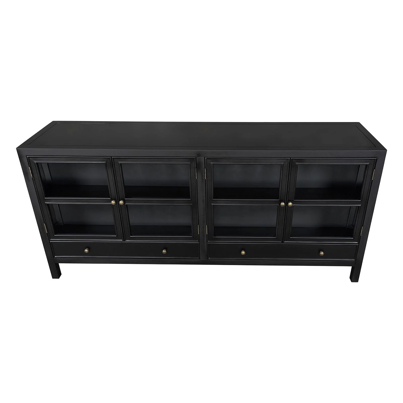 Hamptons Halifax 4 Glass Door Buffet Sideboard - Image 21