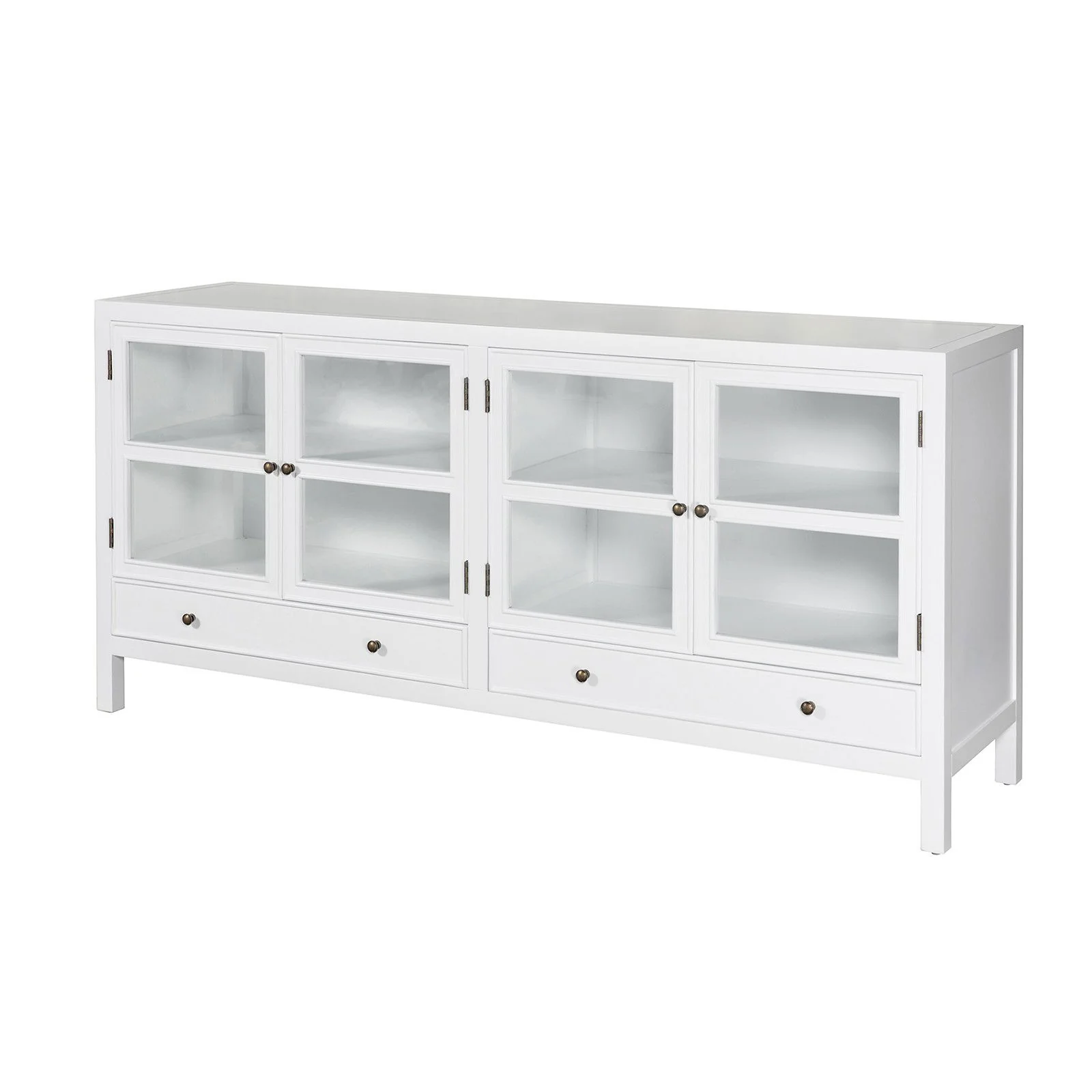 Hamptons Halifax 4 Glass Door Buffet Sideboard - Image 3