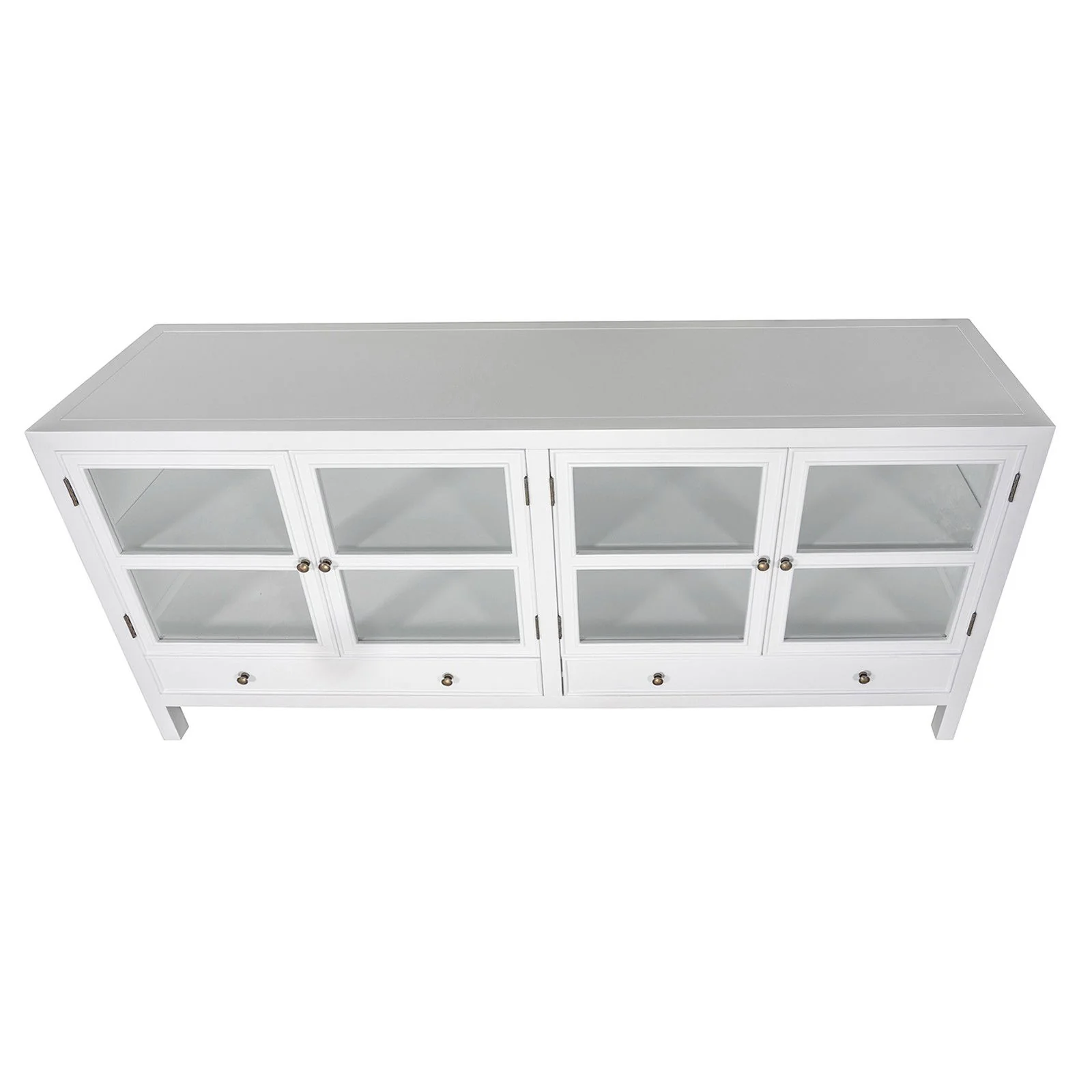 Hamptons Halifax 4 Glass Door Buffet Sideboard - Image 5