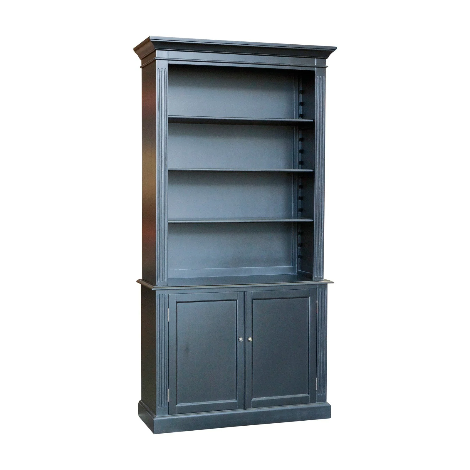 Hamptons Halifax Buffet and Hutch Library Bookcase Cabinet - Image 17