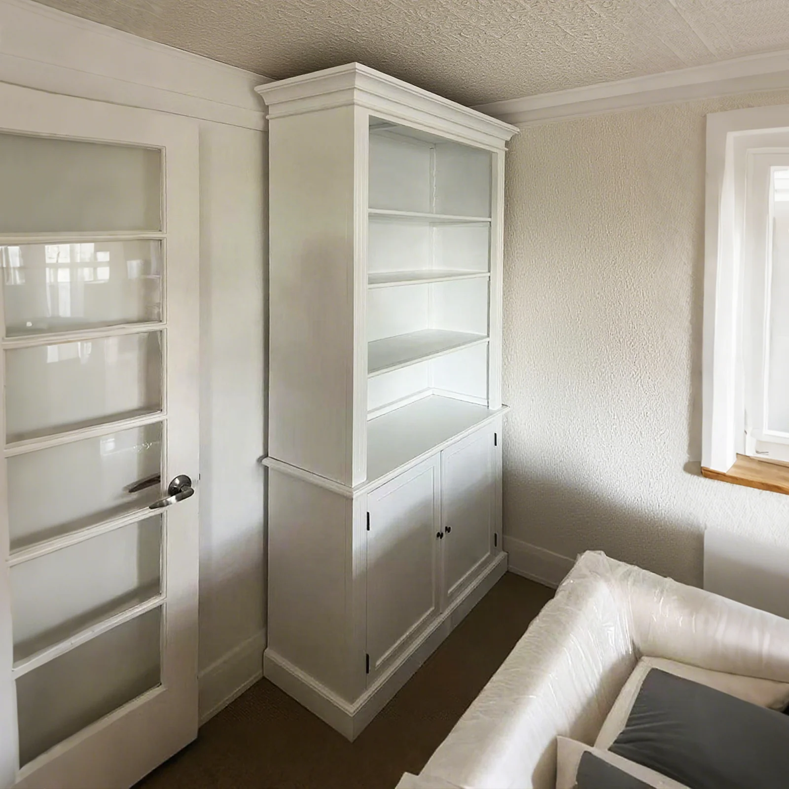 Hamptons Halifax Buffet and Hutch Library Bookcase Cabinet - Image 27