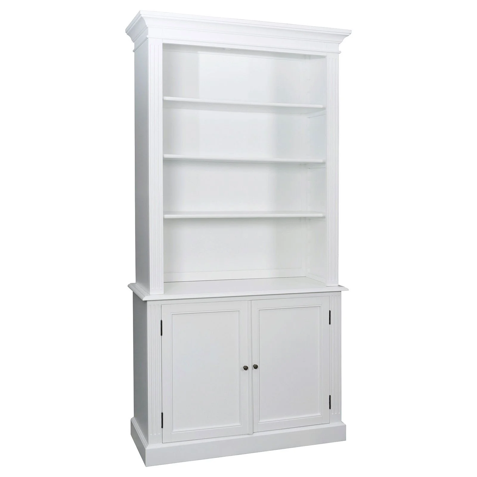 Hamptons Halifax Buffet and Hutch Library Bookcase Cabinet - Image 4