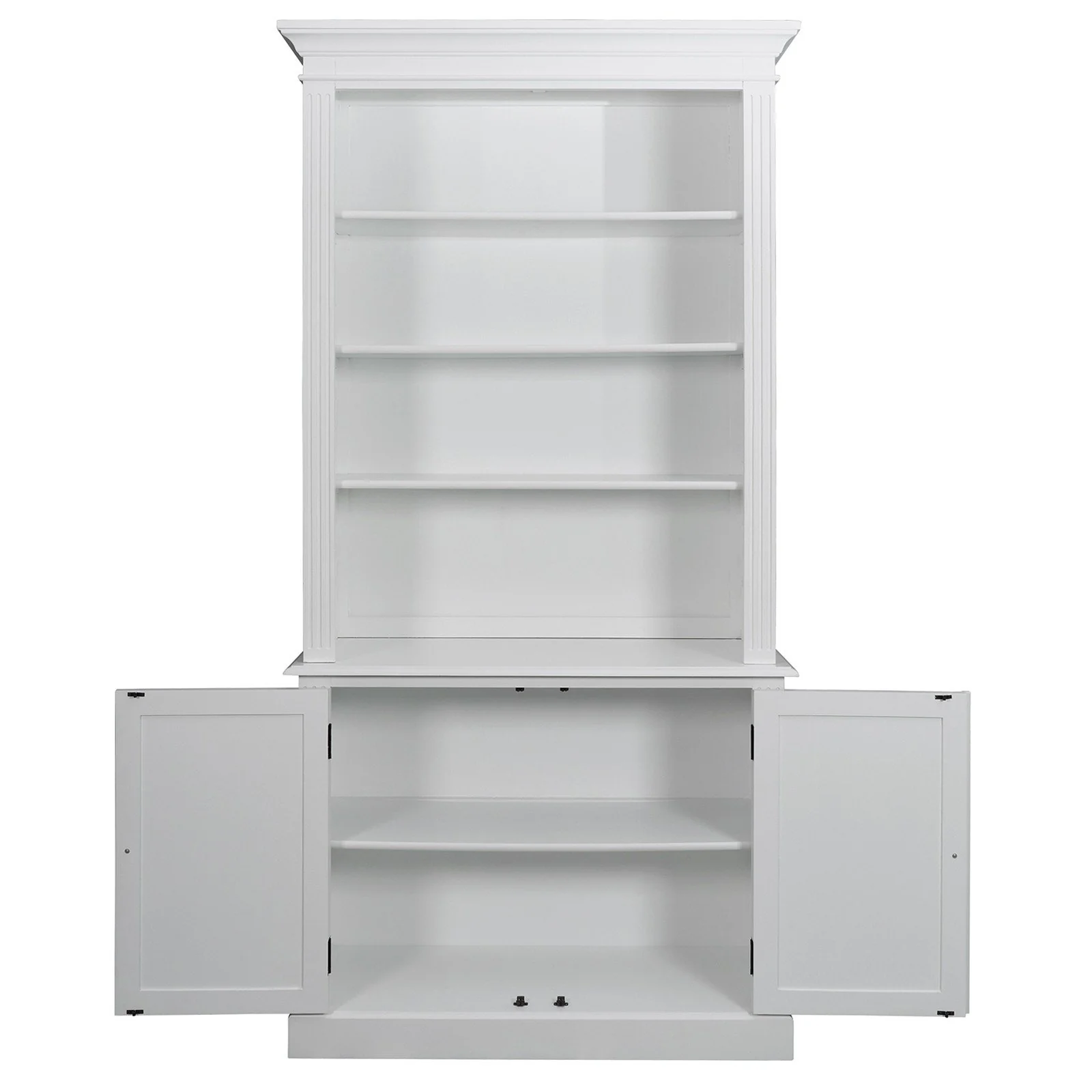 Hamptons Halifax Buffet and Hutch Library Bookcase Cabinet - Image 8