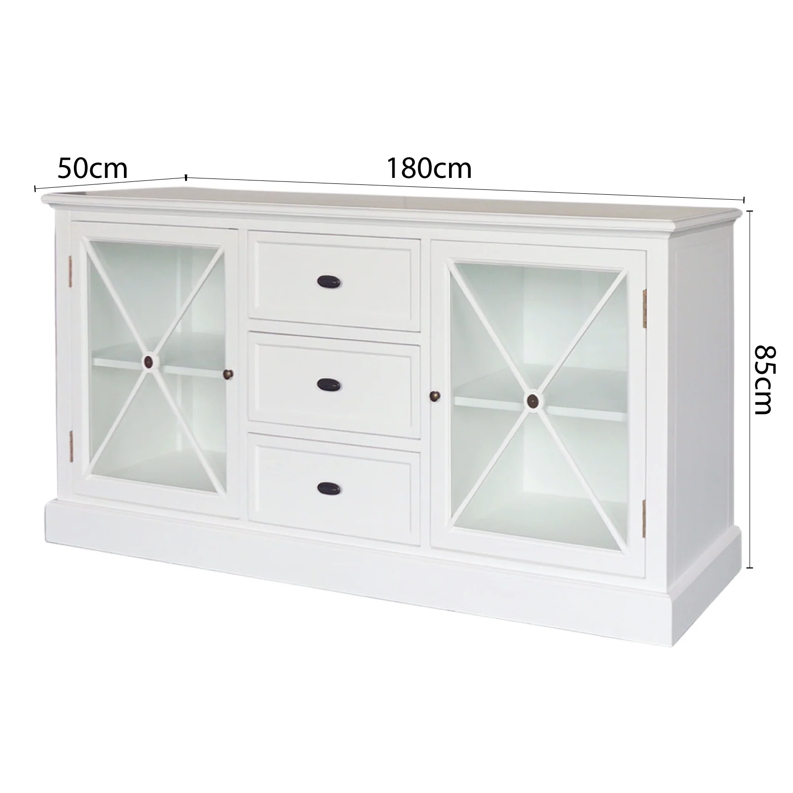 Hamptons Halifax Criss Cross Sideboard Buffet - Image 11