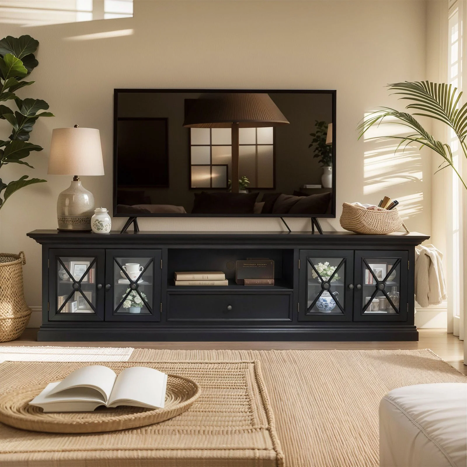 Hamptons Halifax Criss Cross TV Entertainment Unit - Image 4