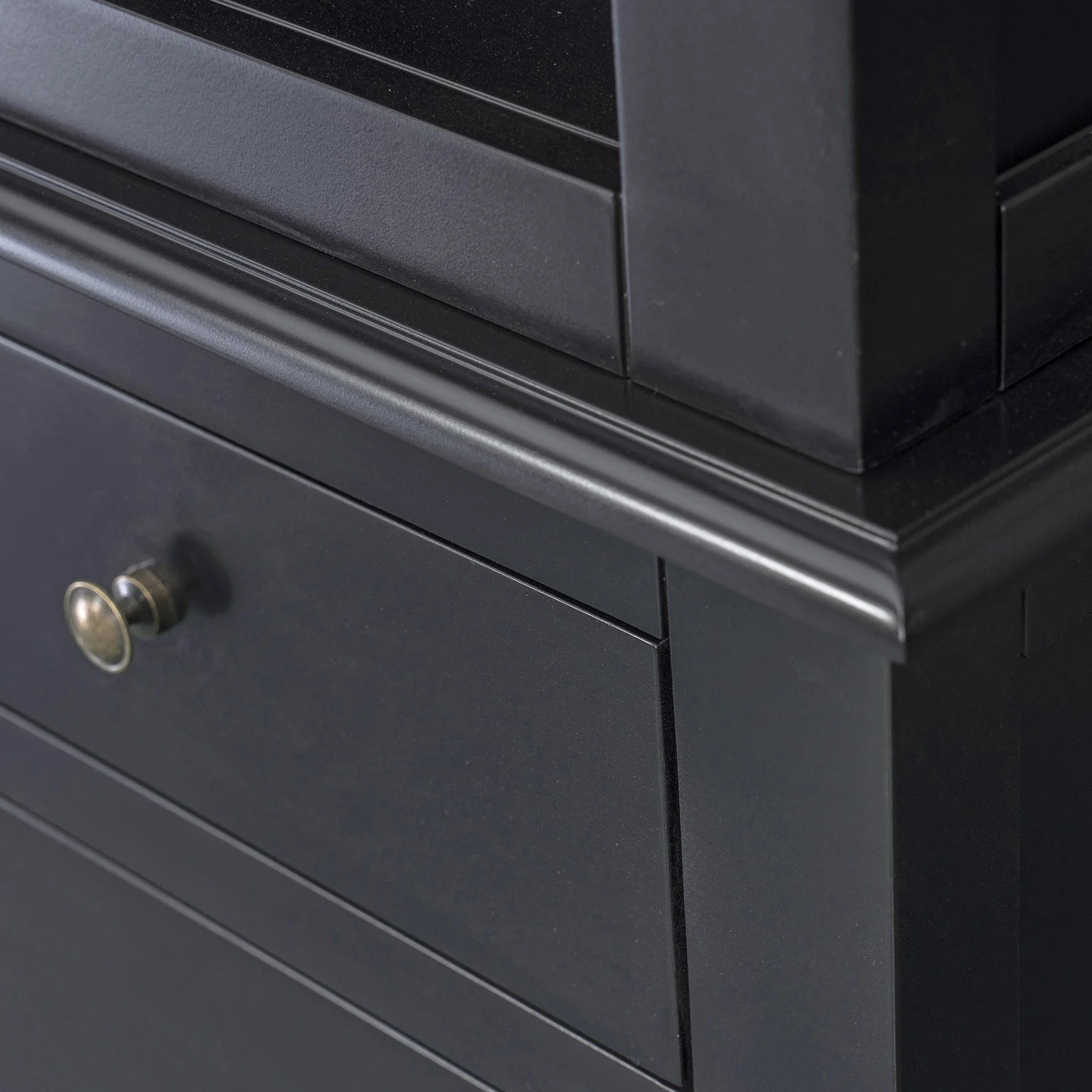 Hamptons Halifax Double Buffet and Hutch Bookcase with Ladder - Image 30