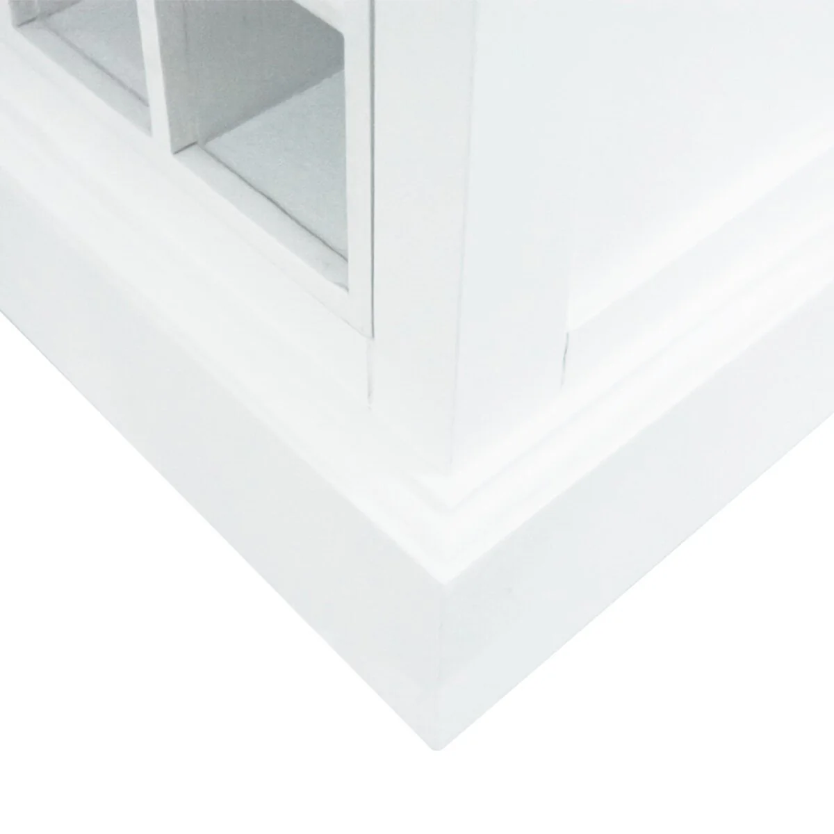 Hamptons Halifax Glass Door Display Cabinet with Wine Rack - Image 11