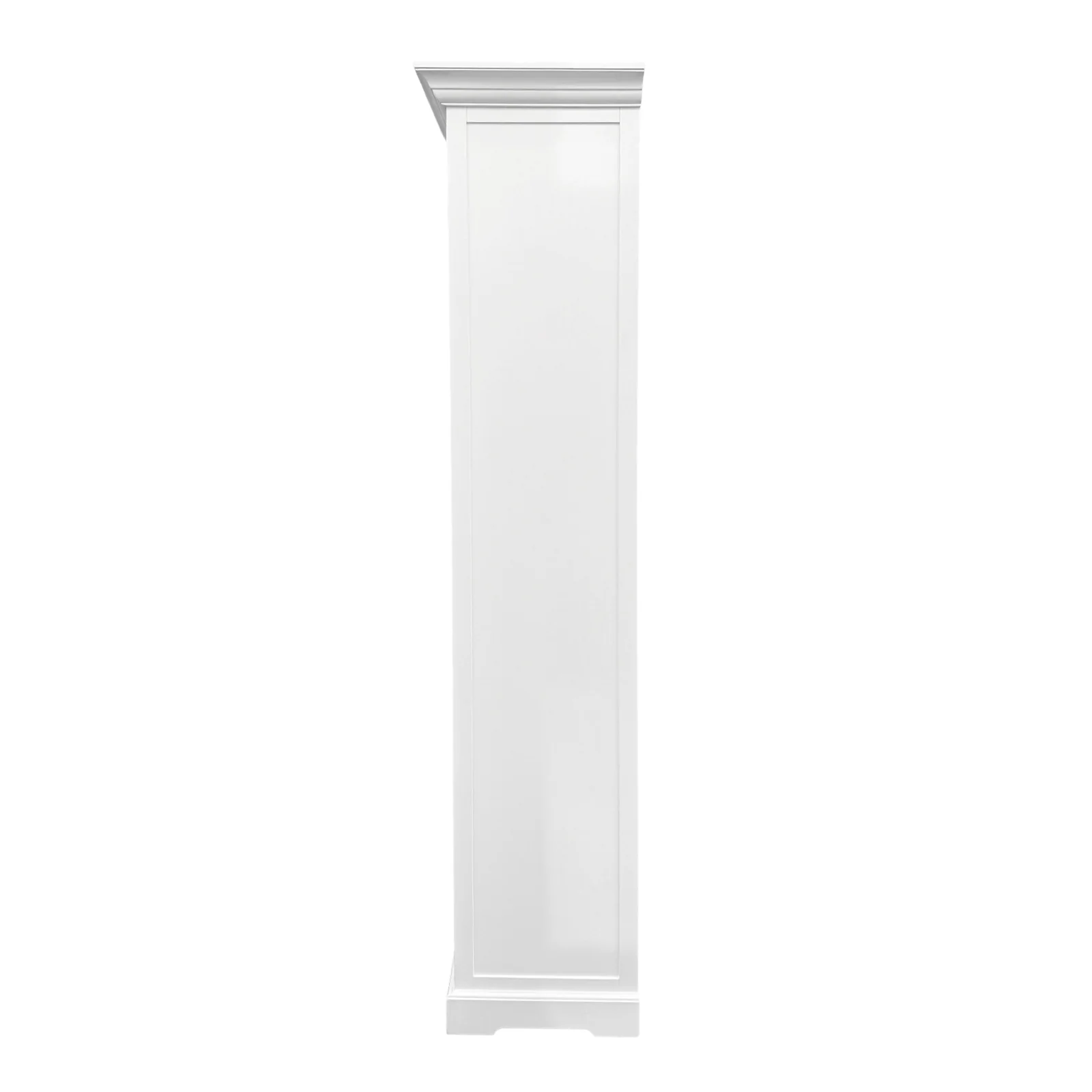 Hamptons Halifax Glass Door Display Cabinet with Wine Rack - Image 4