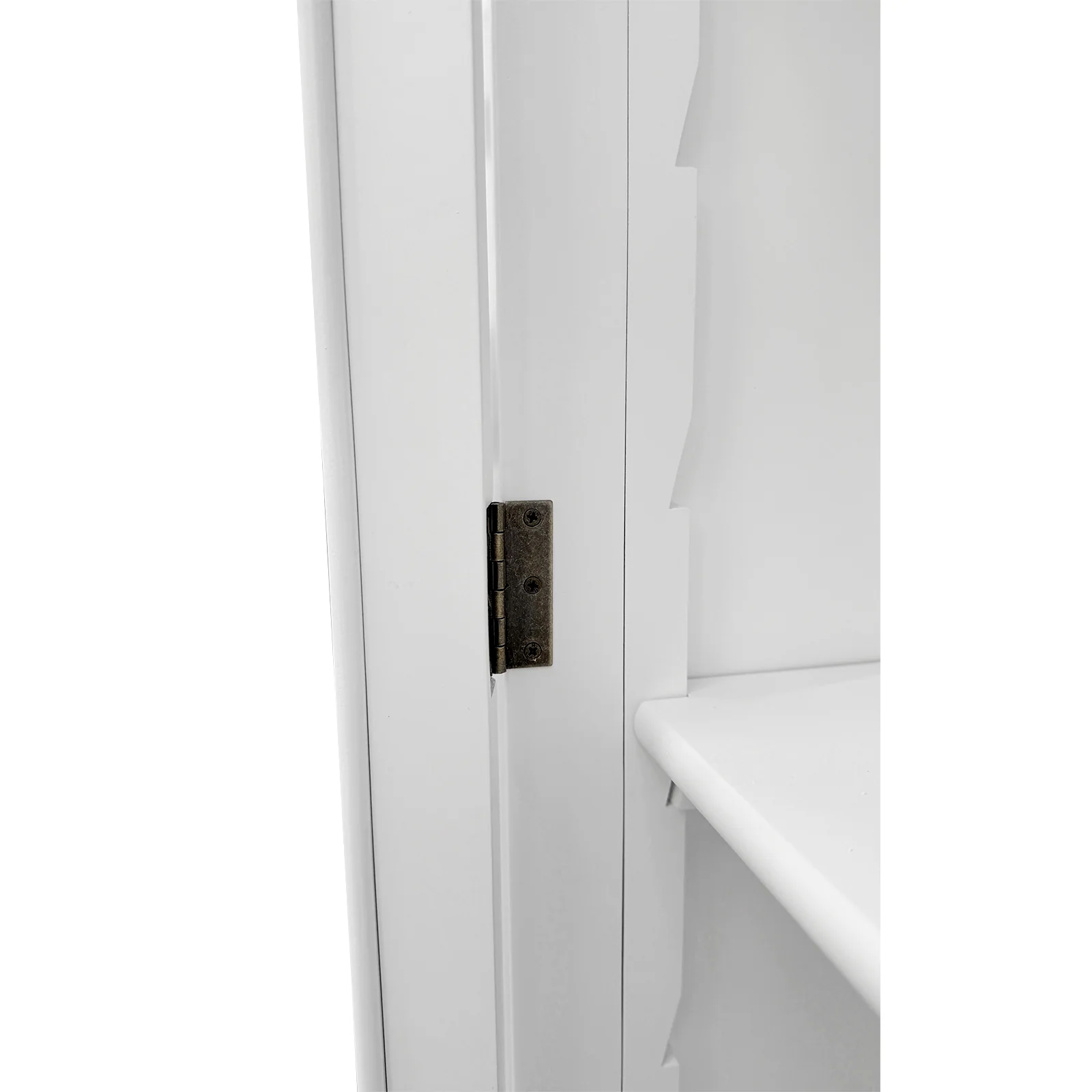 Hamptons Halifax Glass Door Display Cabinet with Wine Rack - Image 8