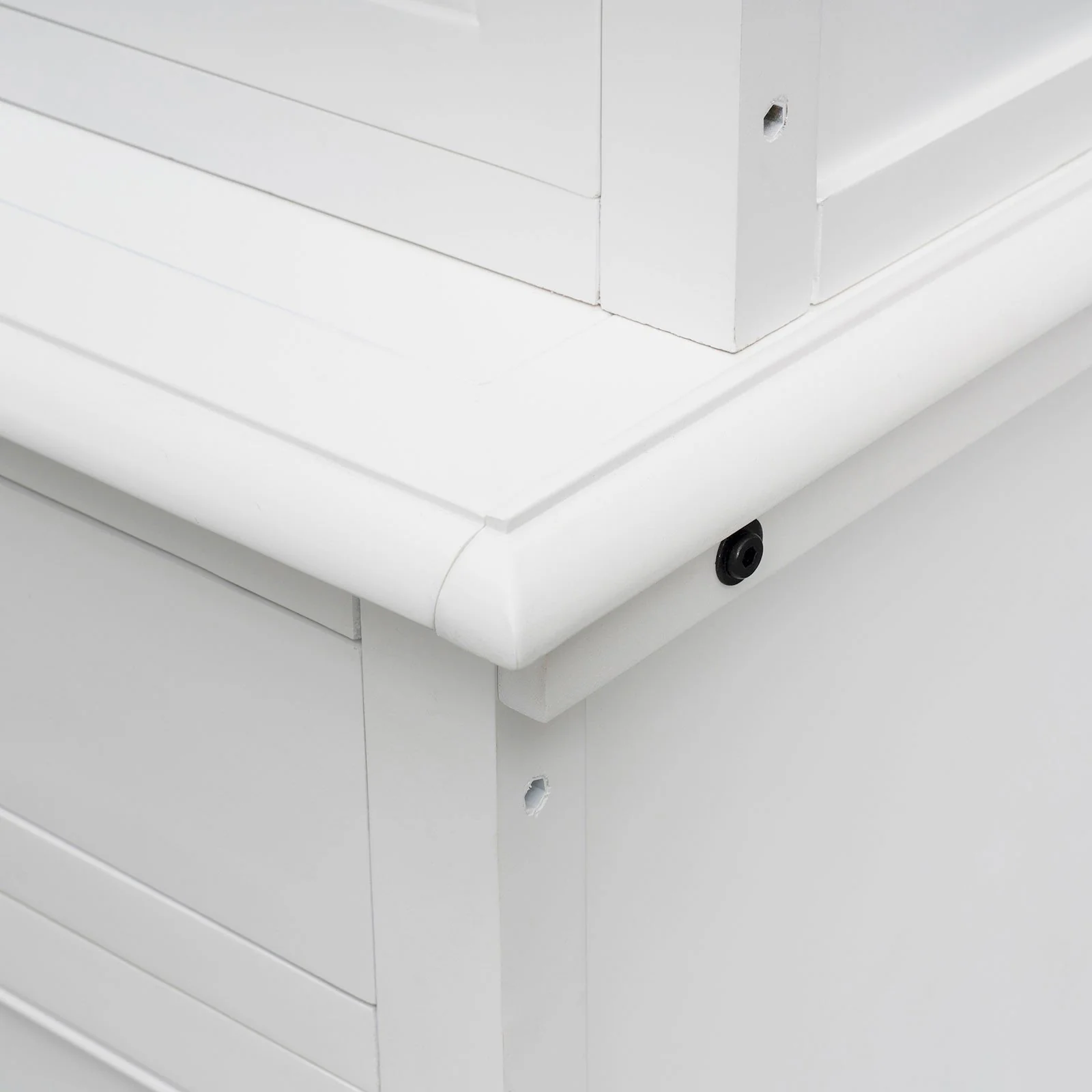 Hamptons Halifax Glass Door Hutch Modular Display Buffet Cabinet Bookcase Cupboard - Image 18