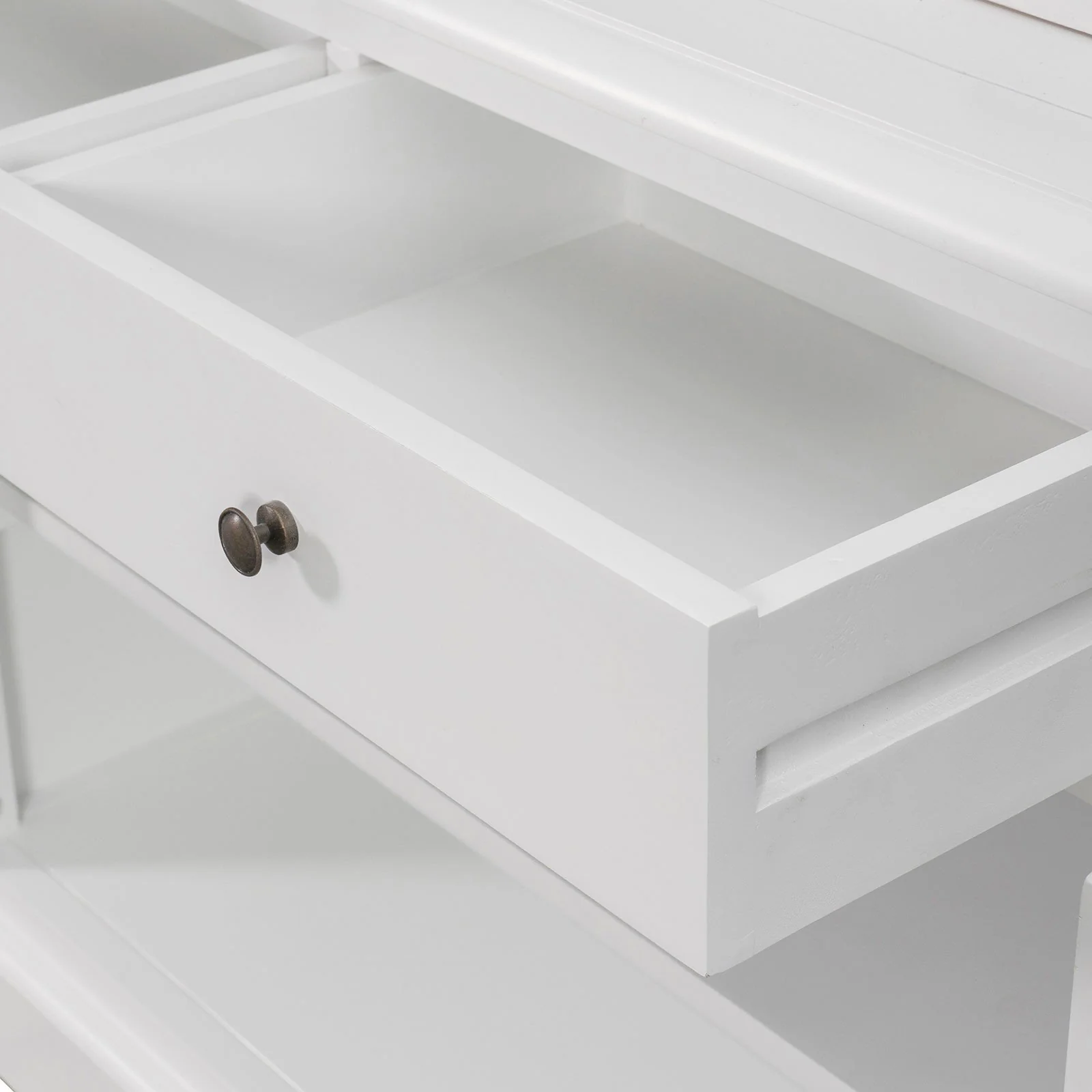 Hamptons Halifax Glass Door Hutch Modular Display Buffet Cabinet Bookcase Cupboard - Image 22