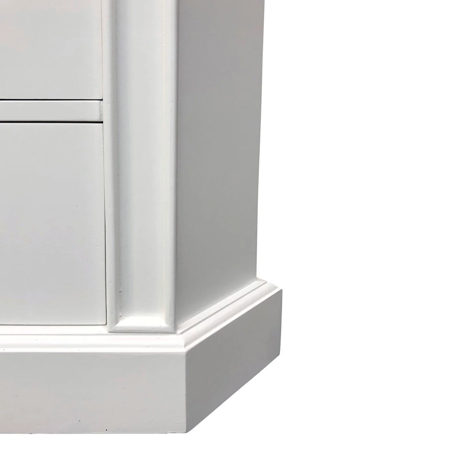 Hamptons Coastal L-Shape Corner Glass Door Display Cabinet - Image 8