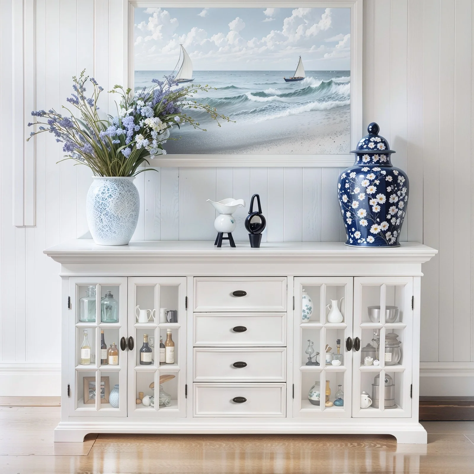 Hamptons Halifax Large Kitchen Cabinet - Image 13