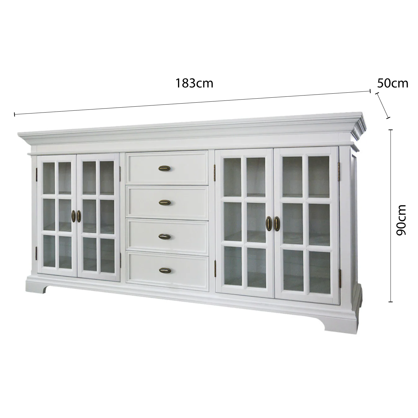Hamptons Halifax Large Kitchen Cabinet - Image 25