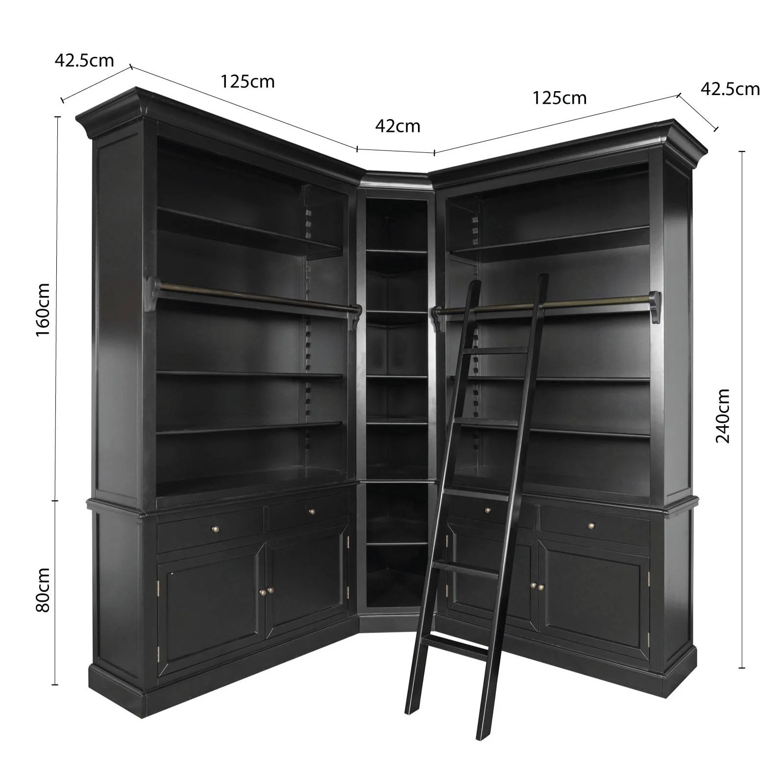 Hamptons Halifax Modular Wall Hutch & Buffet with Corner Cabinet (Pre-order extra $1000 Early Bird discount) - Image 16