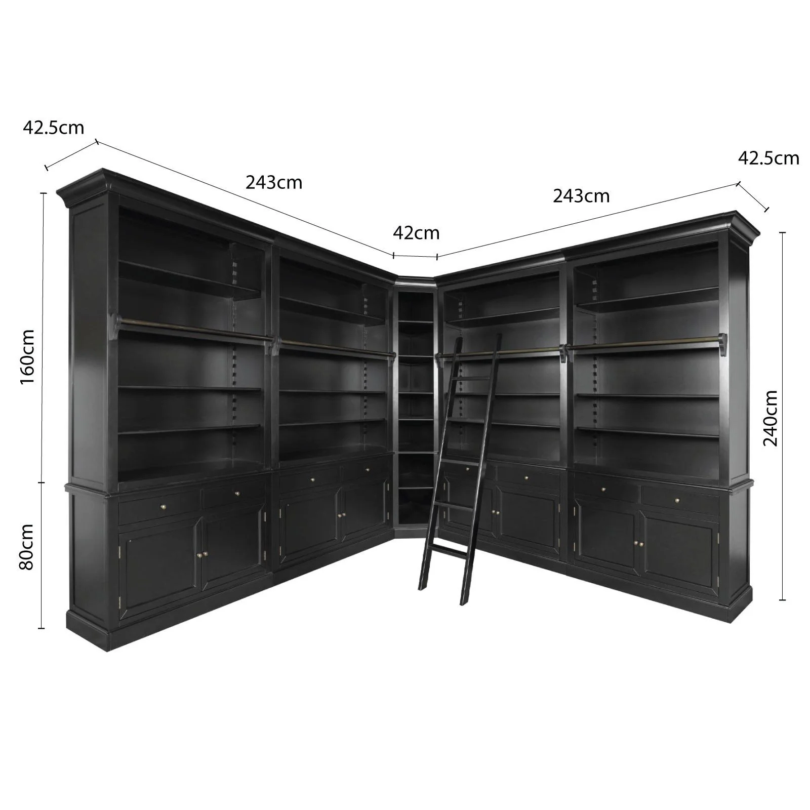 Hamptons Halifax Modular Wall Hutch & Buffet with Corner Cabinet (Pre-order extra $1000 Early Bird discount) - Image 17