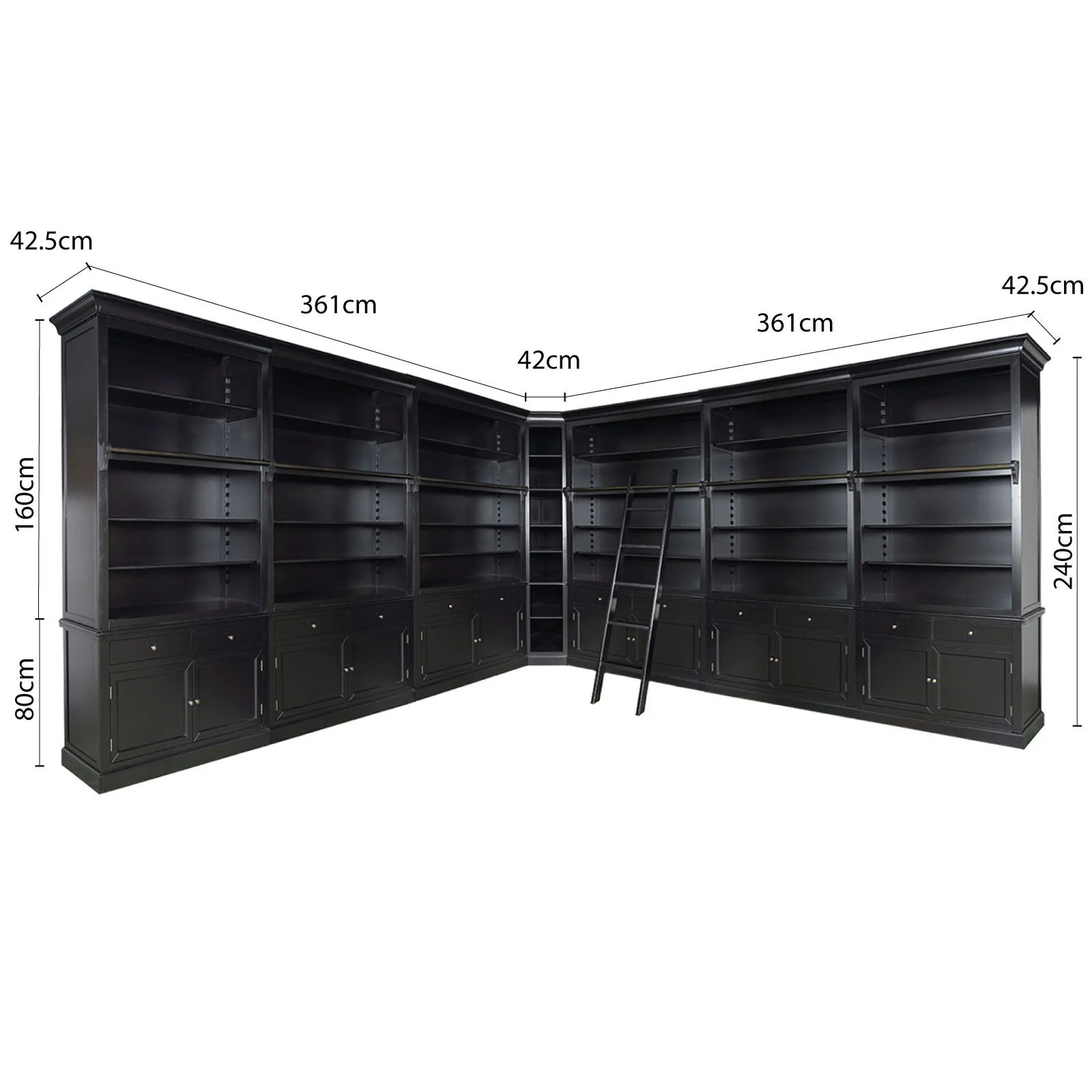 Hamptons Halifax Modular Wall Hutch & Buffet with Corner Cabinet (Pre-order extra $1000 Early Bird discount) - Image 18
