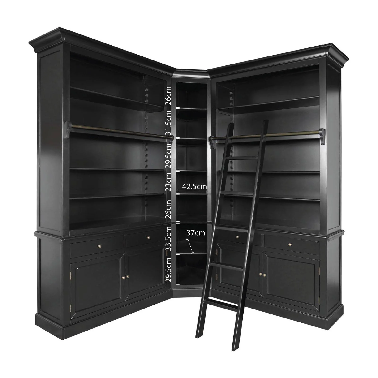 Hamptons Halifax Modular Wall Hutch & Buffet with Corner Cabinet (Pre-order extra $1000 Early Bird discount) - Image 19