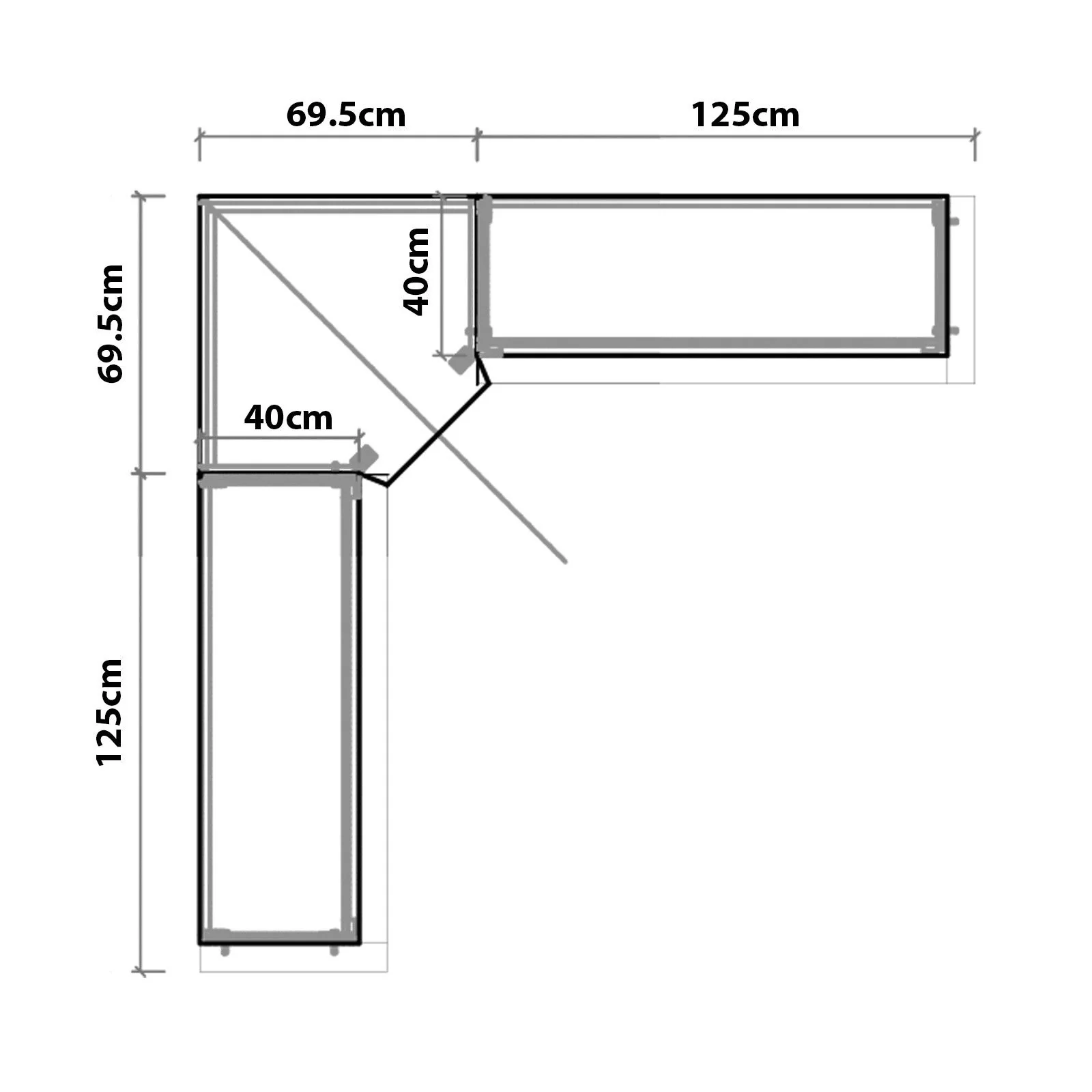 Hamptons Halifax Modular Wall Hutch & Buffet with Corner Cabinet (Pre-order extra $1000 Early Bird discount) - Image 20