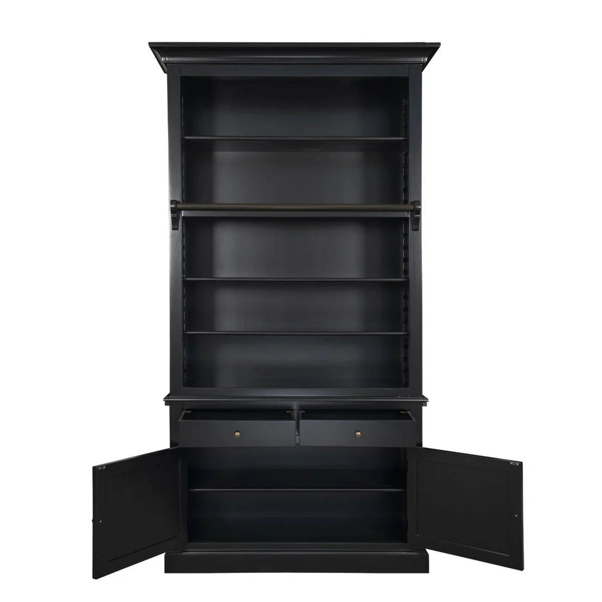 Hamptons Halifax Open Extendable Bookcase with Ladder 486-604cm - Image 28