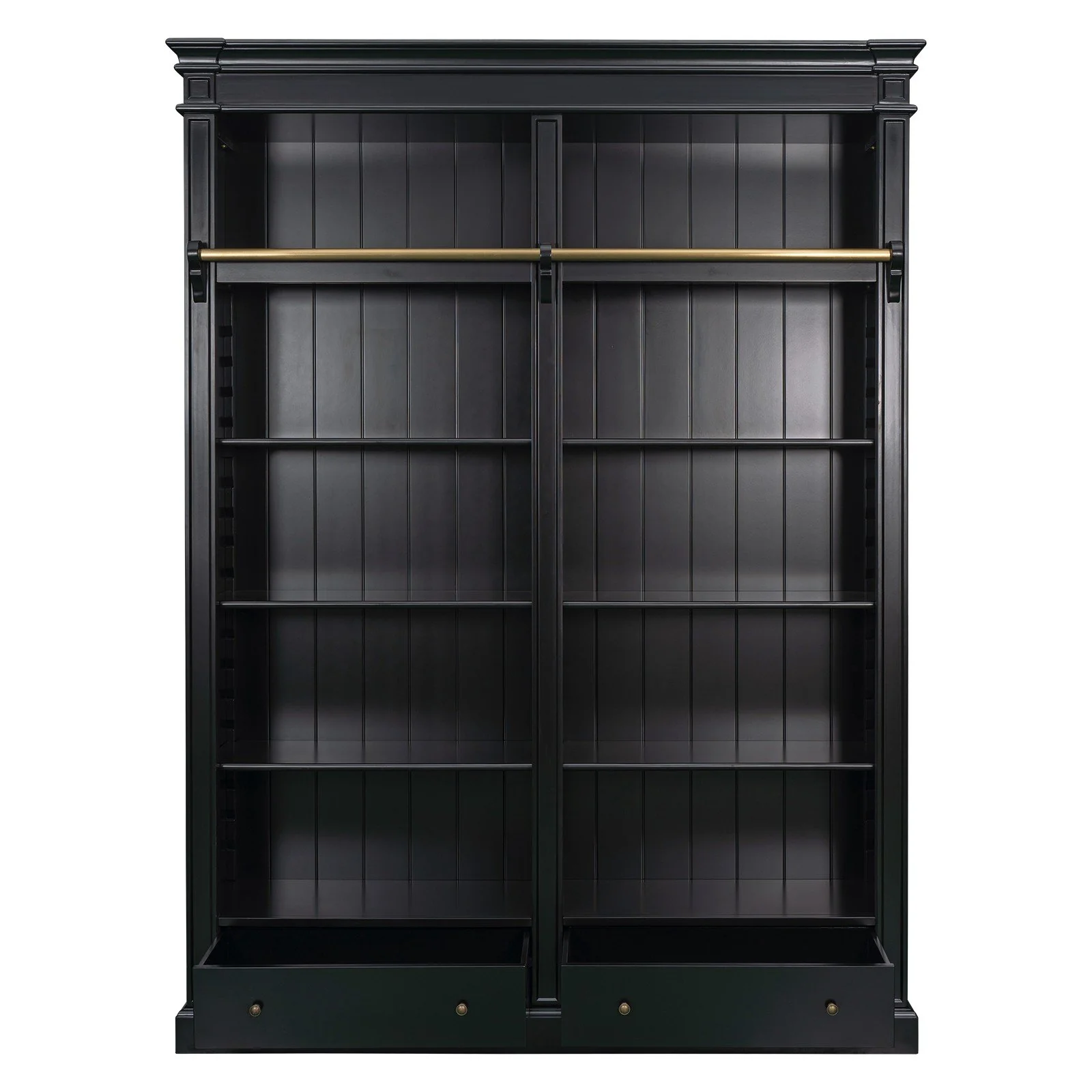 Hamptons Halifax Open Library Bookcase with Ladder 170cm - Image 19