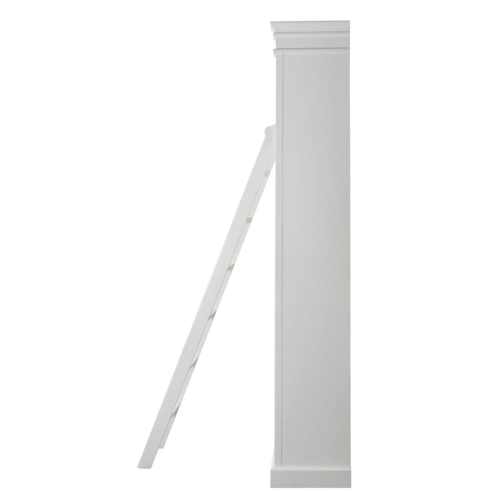 Solid Timber Hamptons Library Bookcase with Ladder — 3 Bay Grand Halifax - Image 22