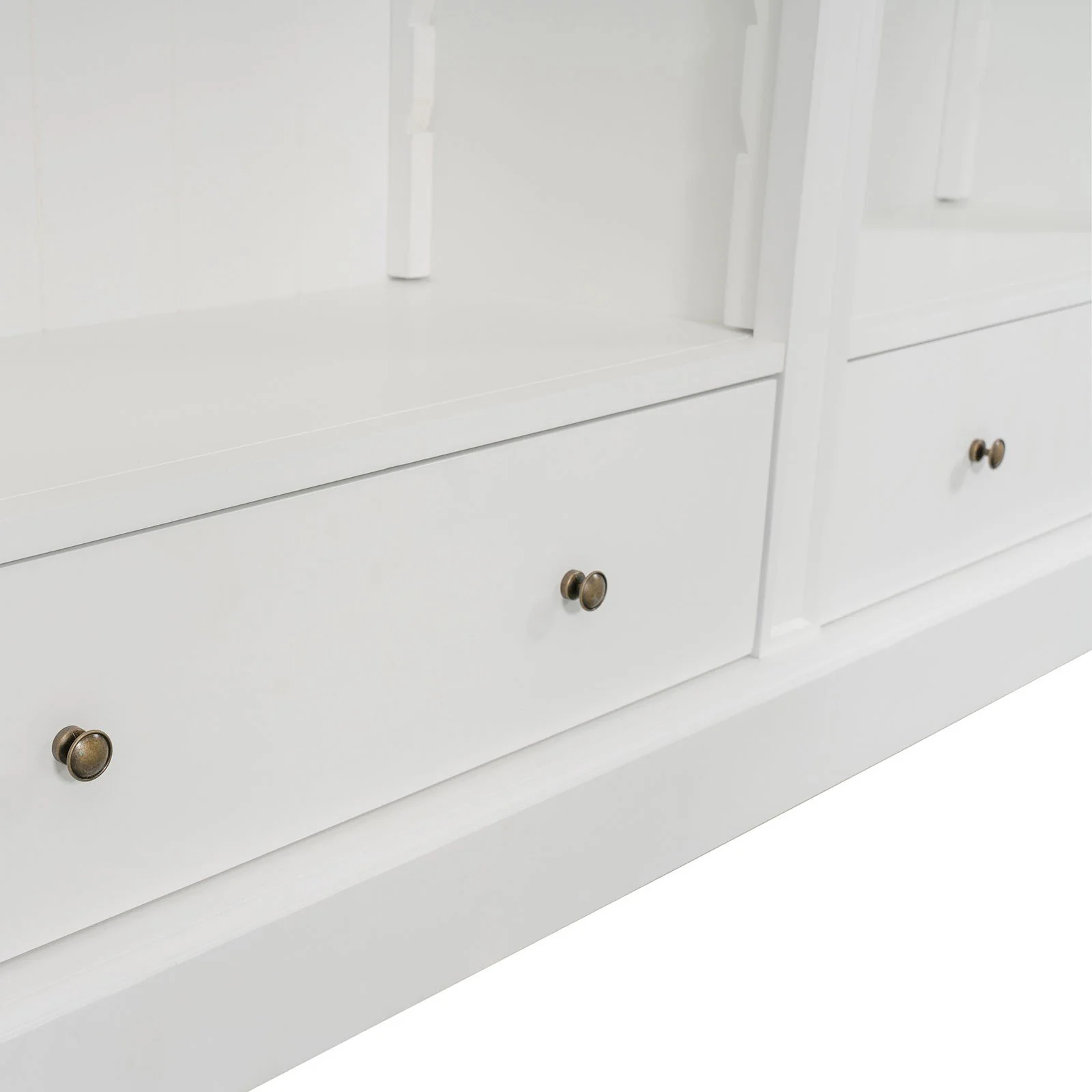 Solid Timber Hamptons Library Bookcase with Ladder — 3 Bay Grand Halifax - Image 25